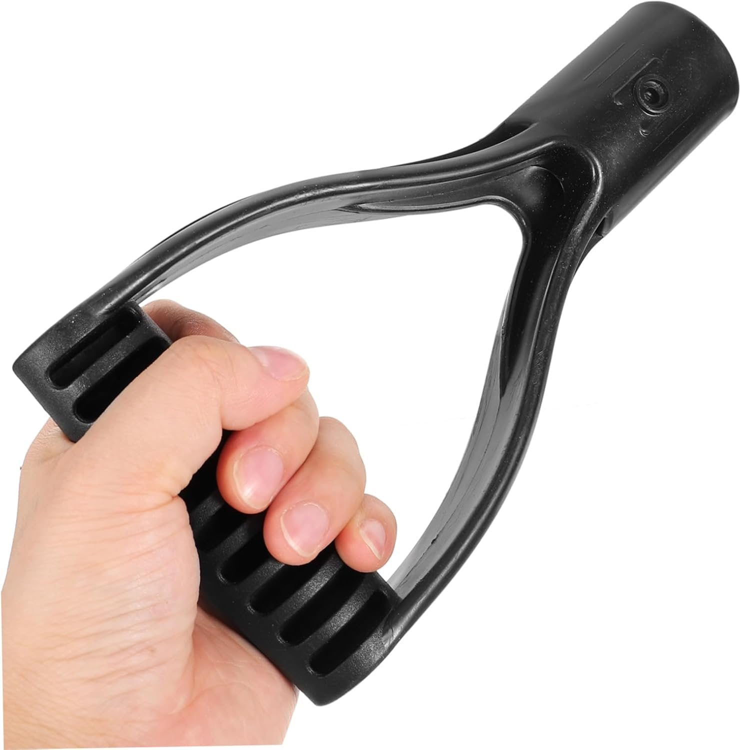 Happyyami 2Pcs Shaped Handle Steel Shovel Spade Replacement Handle for Gardening image number 4