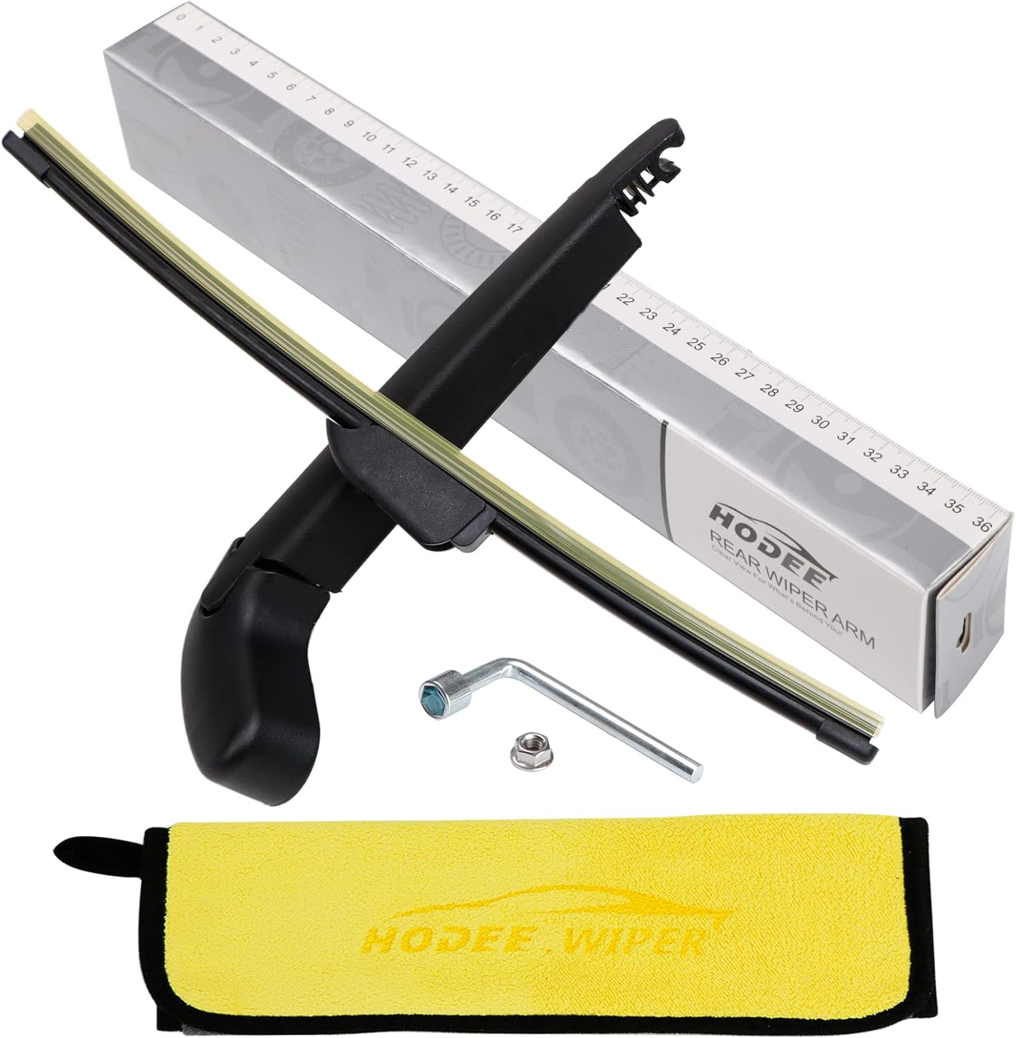 Rear Wiper Arm Blade Nut Set Replacement for Jaguar F-PACE (X761) 2017-2022,Rear Windshield Cover Accessories Assembly,Back Window Cap S SUV 25T R-Sport,Oe:T4A7965 image number 6