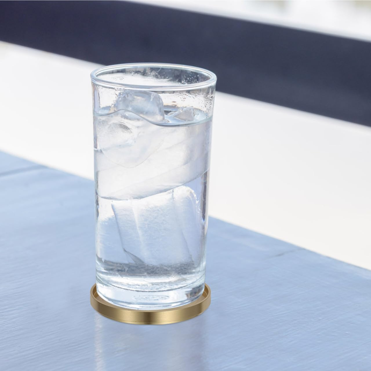 TOPPERFUN 3Pces Brass Tea Holder Pad, 6.5Cm/2.55In Coffee Beverage Insulation Pad, Reusable round Tea Saucer for Office, Home image number 2