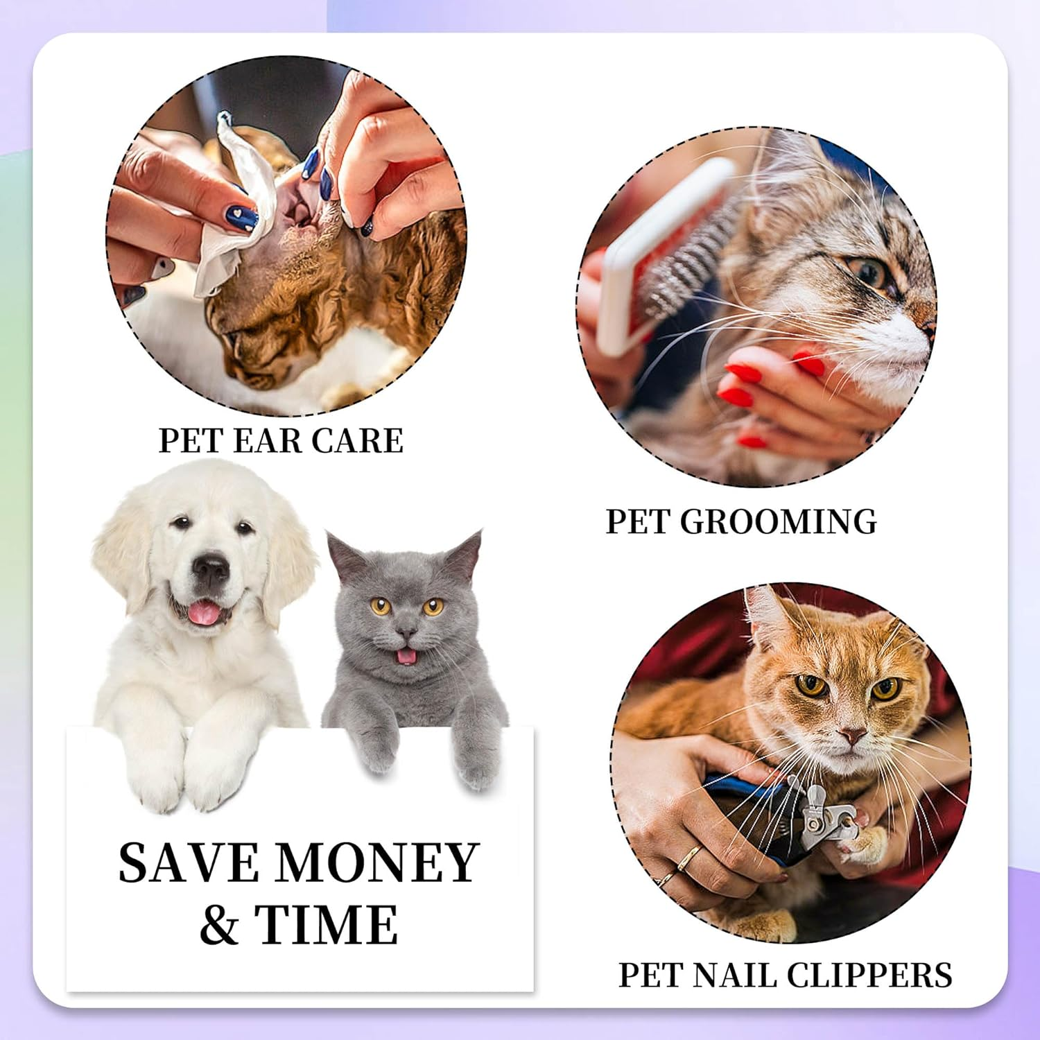 Patiencet Cat Grooming Hammock Pet Hammock Cat Nail Clipper Hammock for Nail Trimming Dog Sling for Nail Clipping Dog Hanging Harness (Black XS)