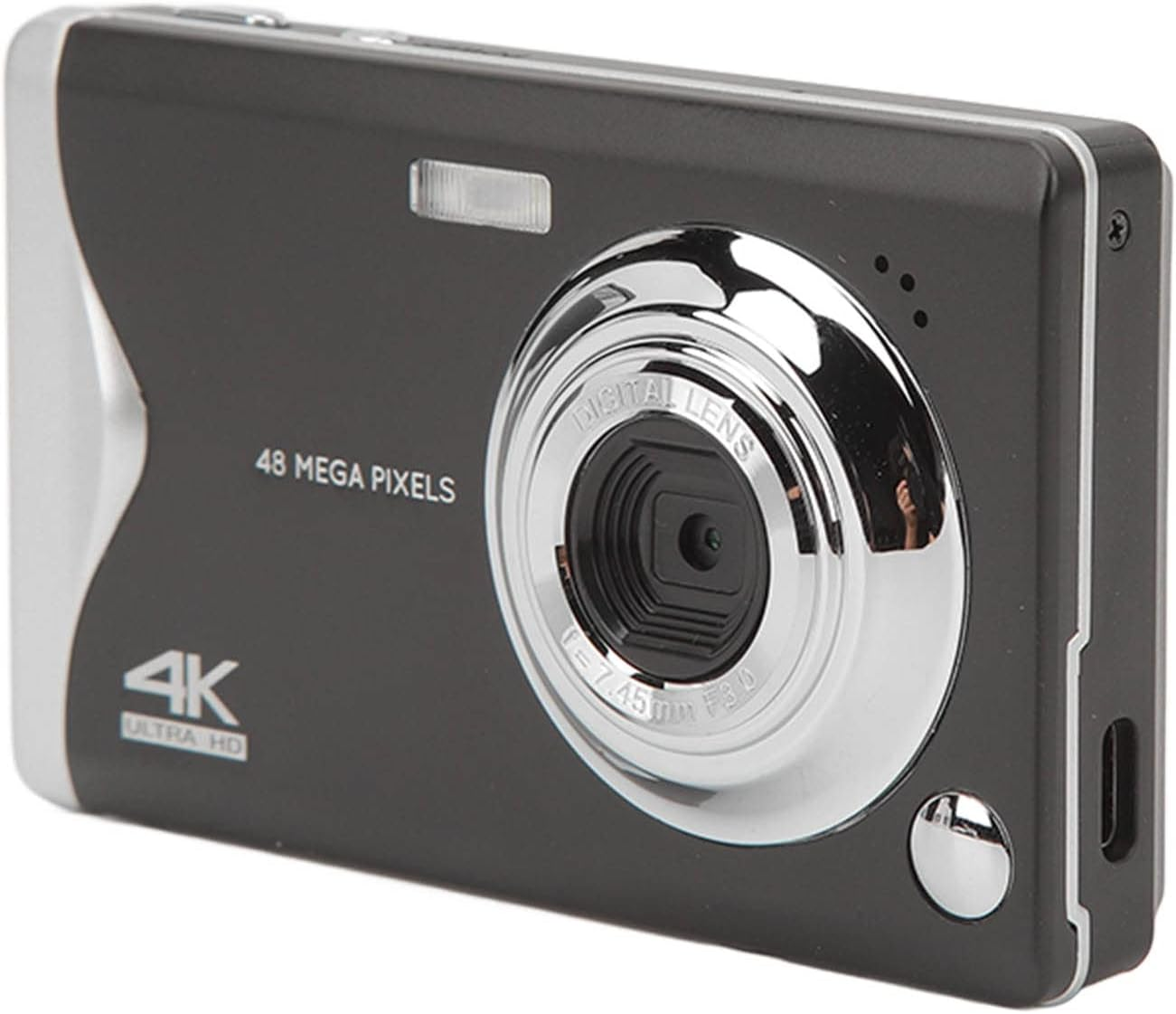 Digital Camera, 1080P 16X Zoom Selfie Camera 44MP Vlogging Camera, Support 128GB, Portable Rechargeable Camera for Students Teens Adults Girls Boys