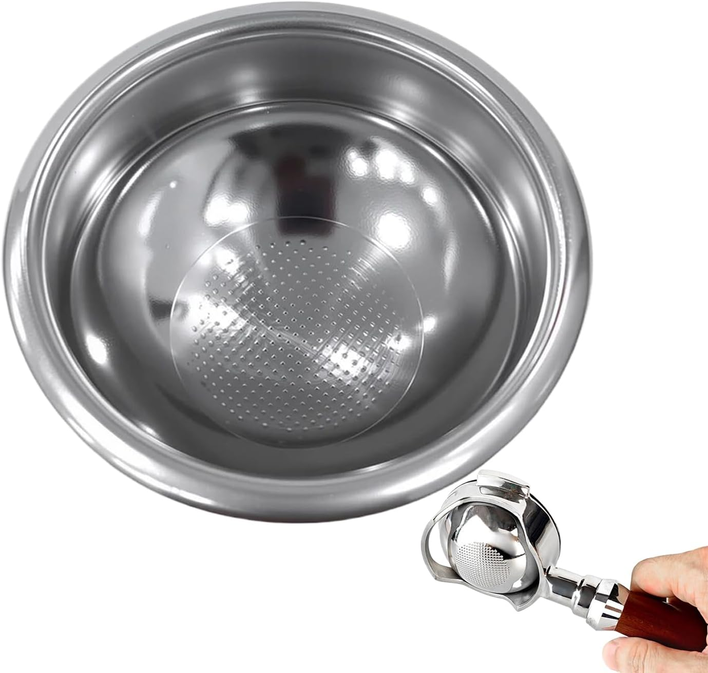 58Mm Portafilter Basket | 58Mm Precision Even Extraction Parts - Stainless Steel Espresso Filter,For Professional Home Enthusiast Cafe Owner Brewing Hobbyist Trainer