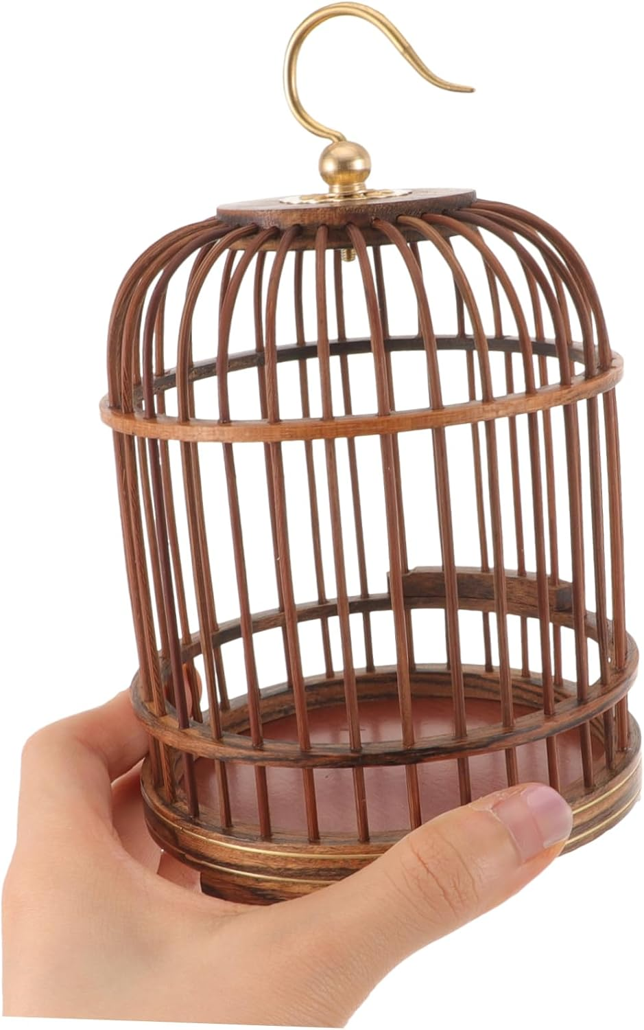 FUNOMOCYA Birdcage Pet Cage Small Animal Cages Retro Decor Cages for Small Animals Vintage Bird Cage Wood Vintage Decor Out Door Decor Wood Trim Wooden the Bird'S Nest Outdoor Wood Birdcages image number 2