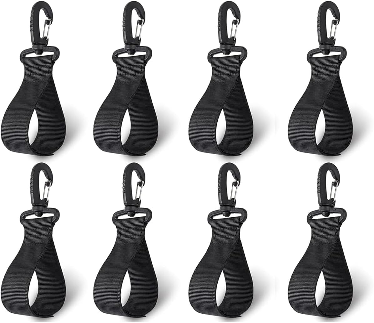 Kayak Paddle Holder,Kayak Paddle Clip, 8Pcs Kayak Paddle Strappaddleboard Paddle Holder, Inflatable Boat Paddle Keeper（Black） Hooks