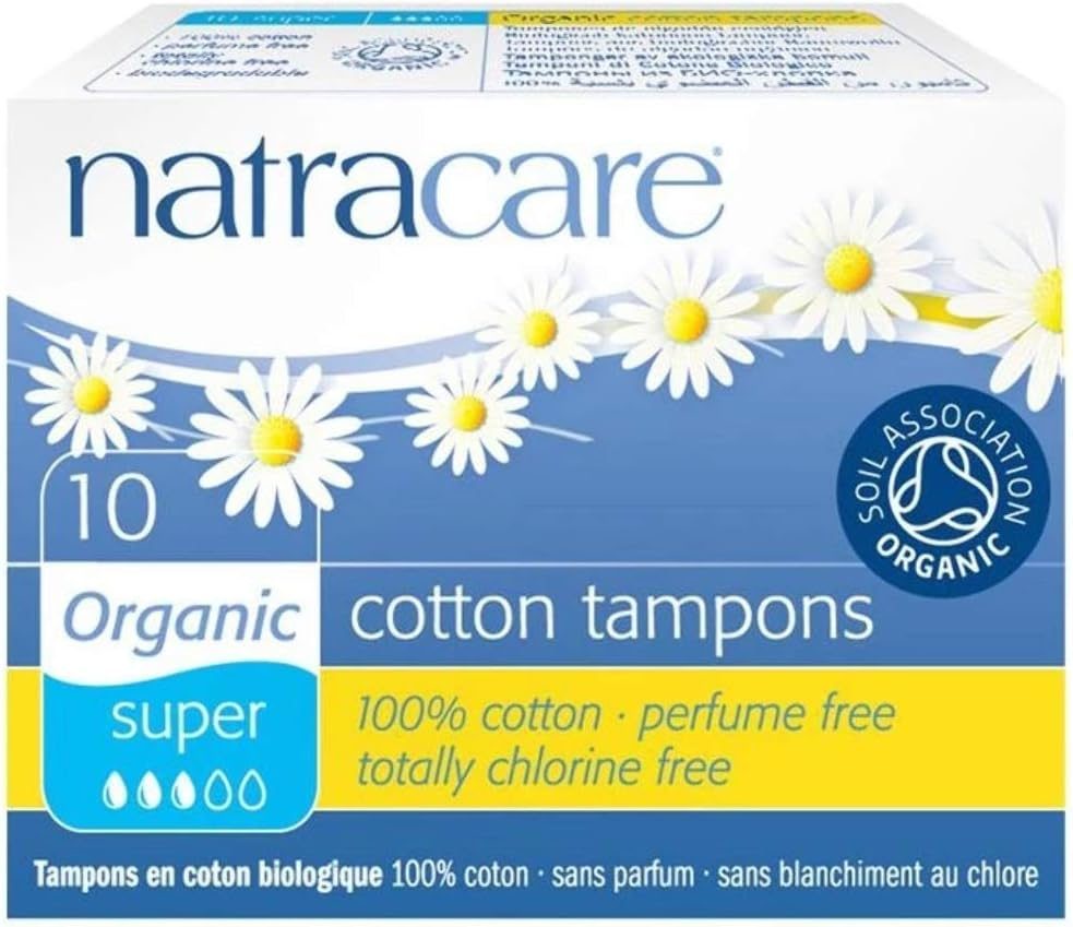 Natracare Super Non-Applicator Organic Cotton Tampons 20 Pack, 20 Count, Pack of 20 image number 2