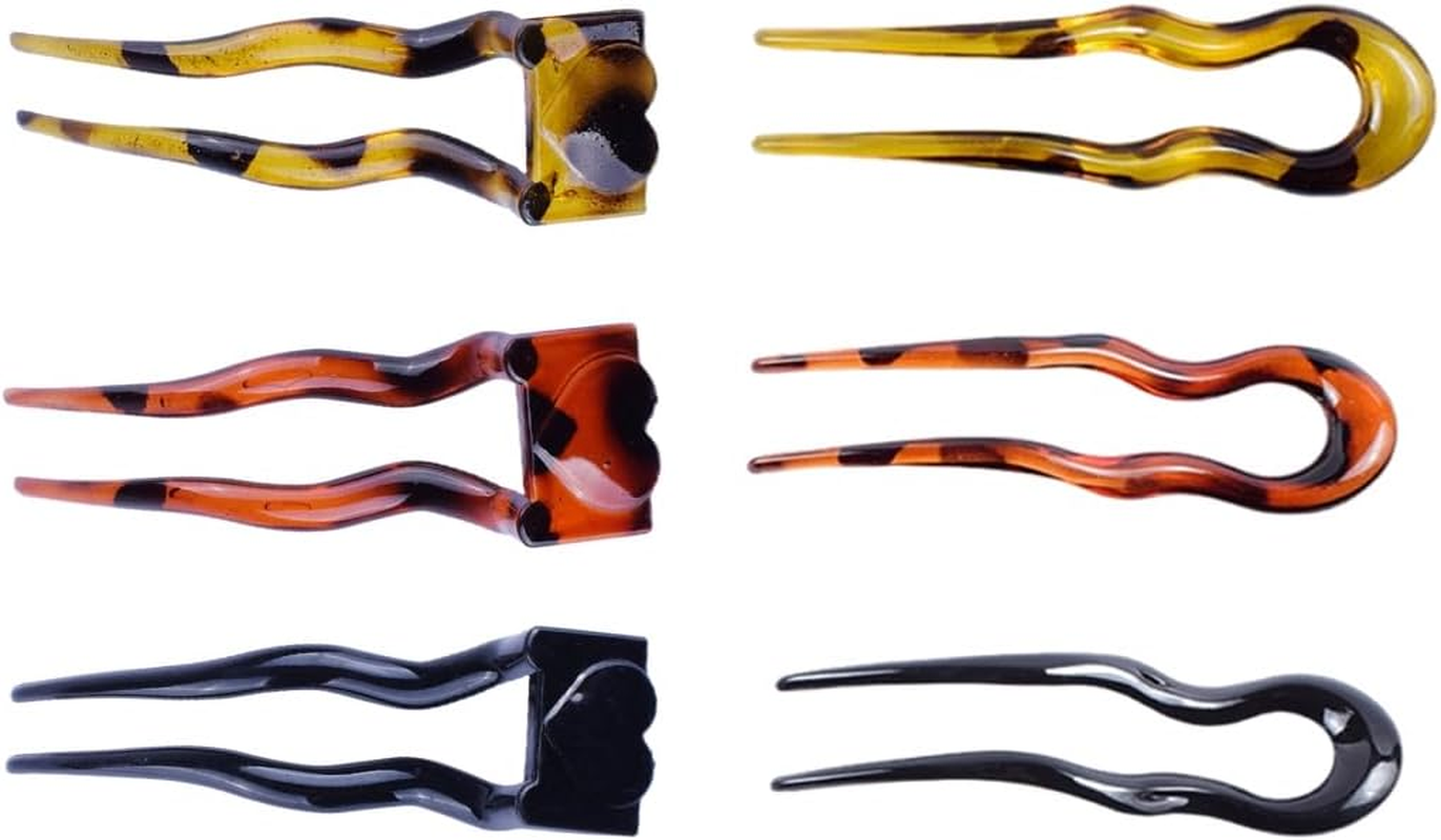 U-Shaped Hair Pin, Bobby Pins, Metal, 6 Pieces, U-Shaped Hair Pins, French Style, Hairpin Hair Clips, Headpiece for Women and Girls, Hair Clips Hair Clip image number 3