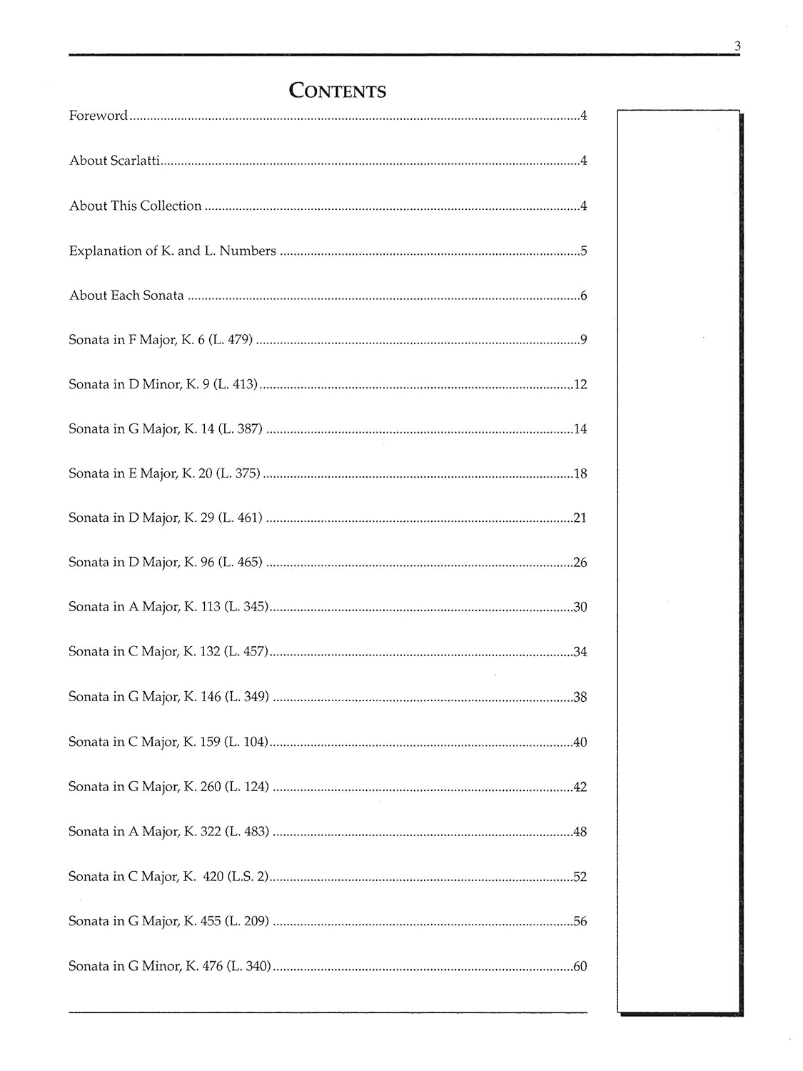 Selected Sonatas for the Piano