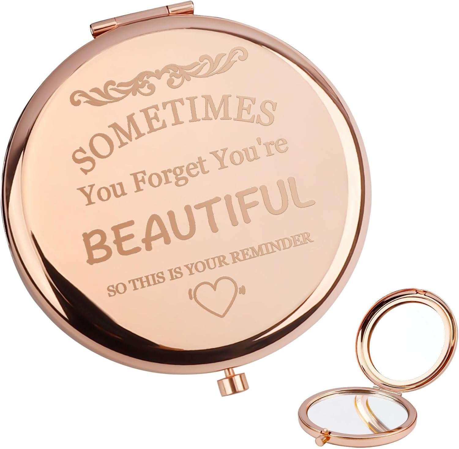 Makeup Mirror, Mom Birthday Gift, Portable Makeup Mirror, Valentine'S Day Gift image number 5