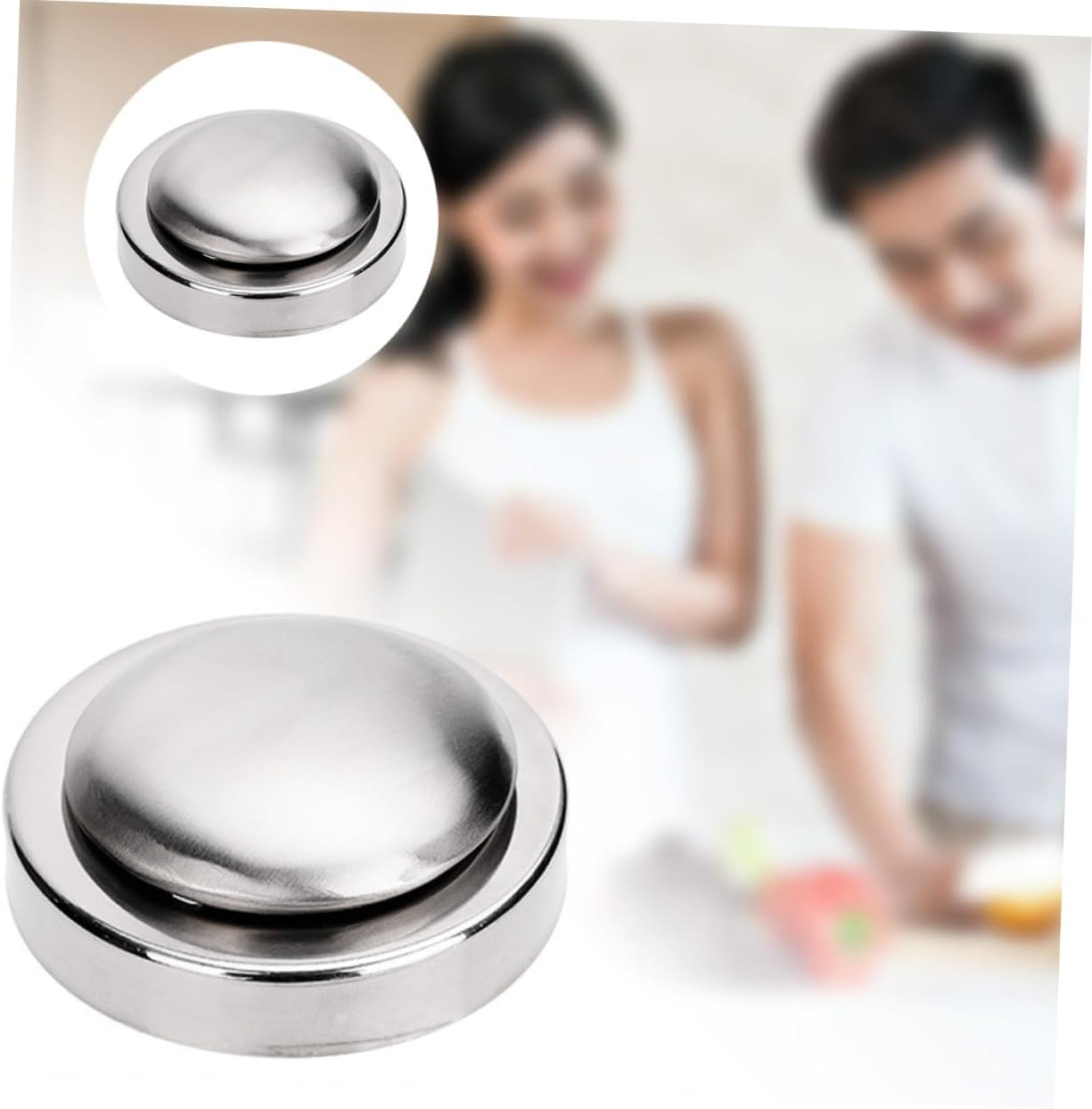 Stainless Steel Soap Bar Odor Remover Kitchen Tool 304 Stainless Steel Removes Fish Garlic Onion Smell for Cooking and Food Preparation