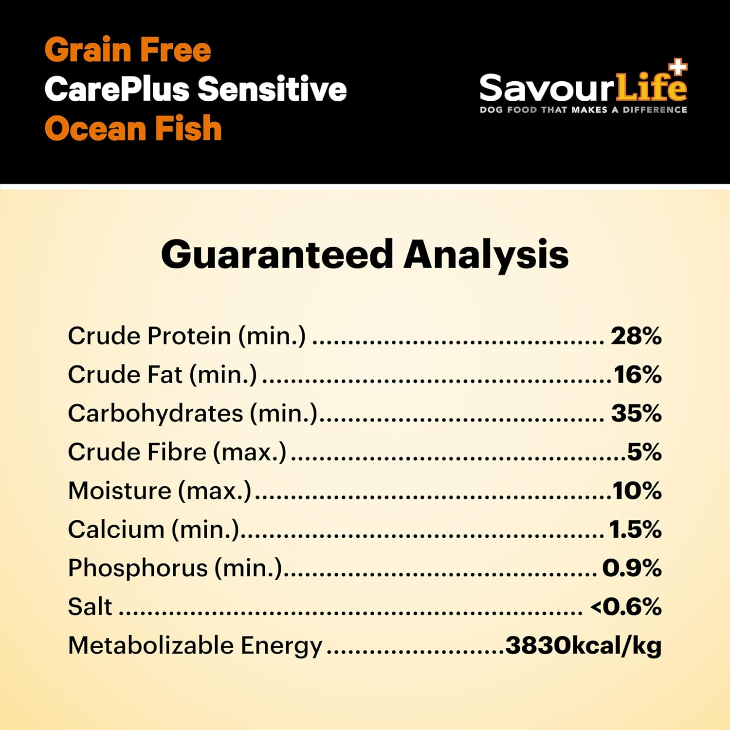 Savourlife Grain Free, Care plus Sensitive Dog Food, Ocean Fish, 10Kg image number 6