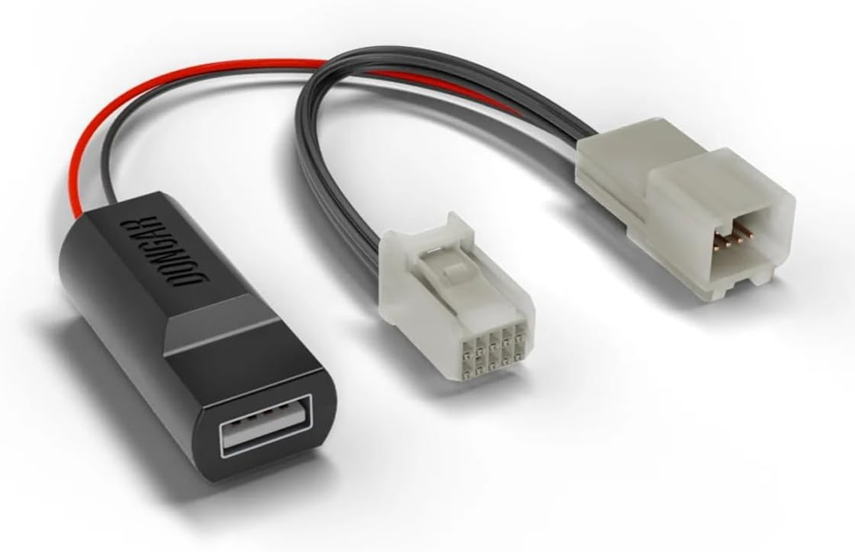 Dongar Dashcam Power Adapter (10-Pin Type X) for 2022+ Subaru WRX. USB Power Source Connects to Rearview Mirror for Easy, Plug & Play Install for Dash Cams, Radars, and More. image number 2