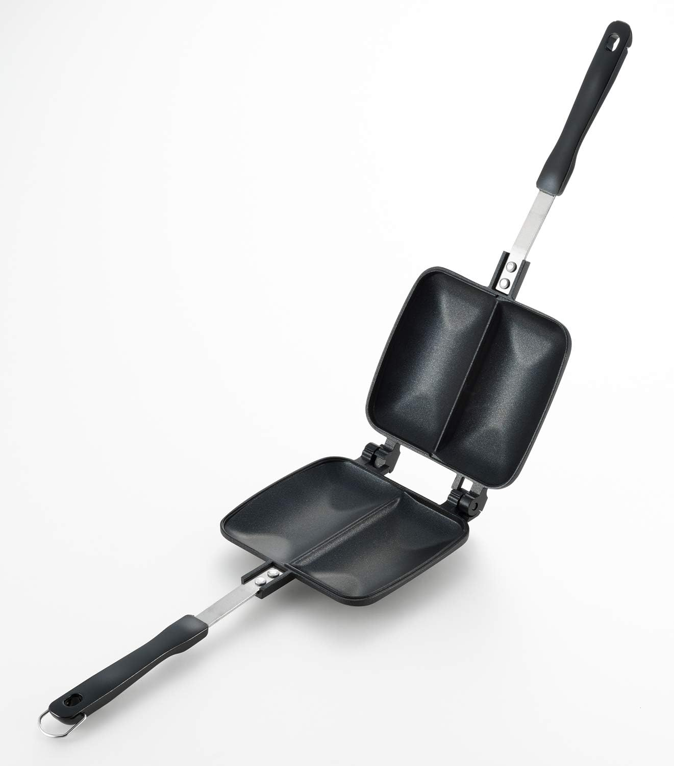 Yoshikawa SJ2703 Hot Sandwich Maker, for Gas Stoves, Double, Total Width 5.5 X Total Length 13.4 X Height 1.3 Inches (14 X 34 X 3.2 Cm), Black, Outdoor, Camping image number 6