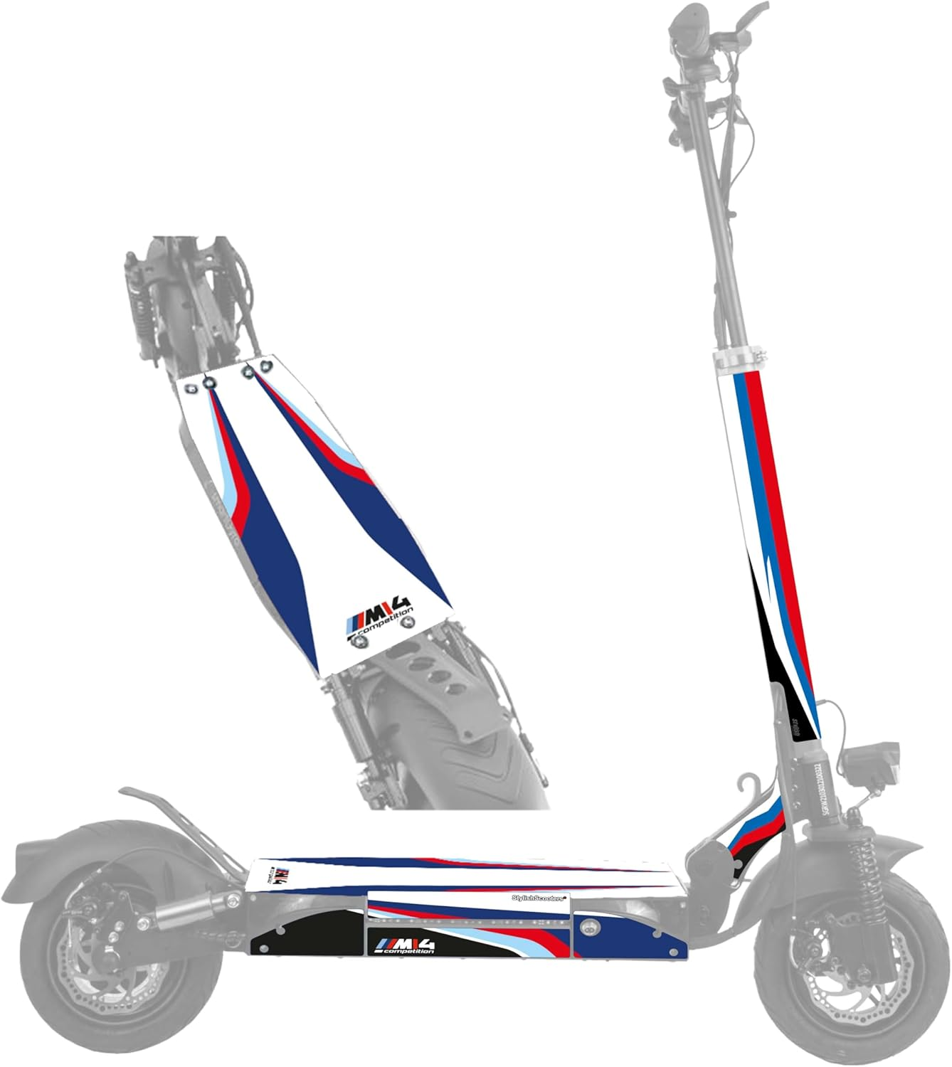 Sticker for Smartgyro Electric Scooter Model (Sport Blue 2) (Scooter Not Included)