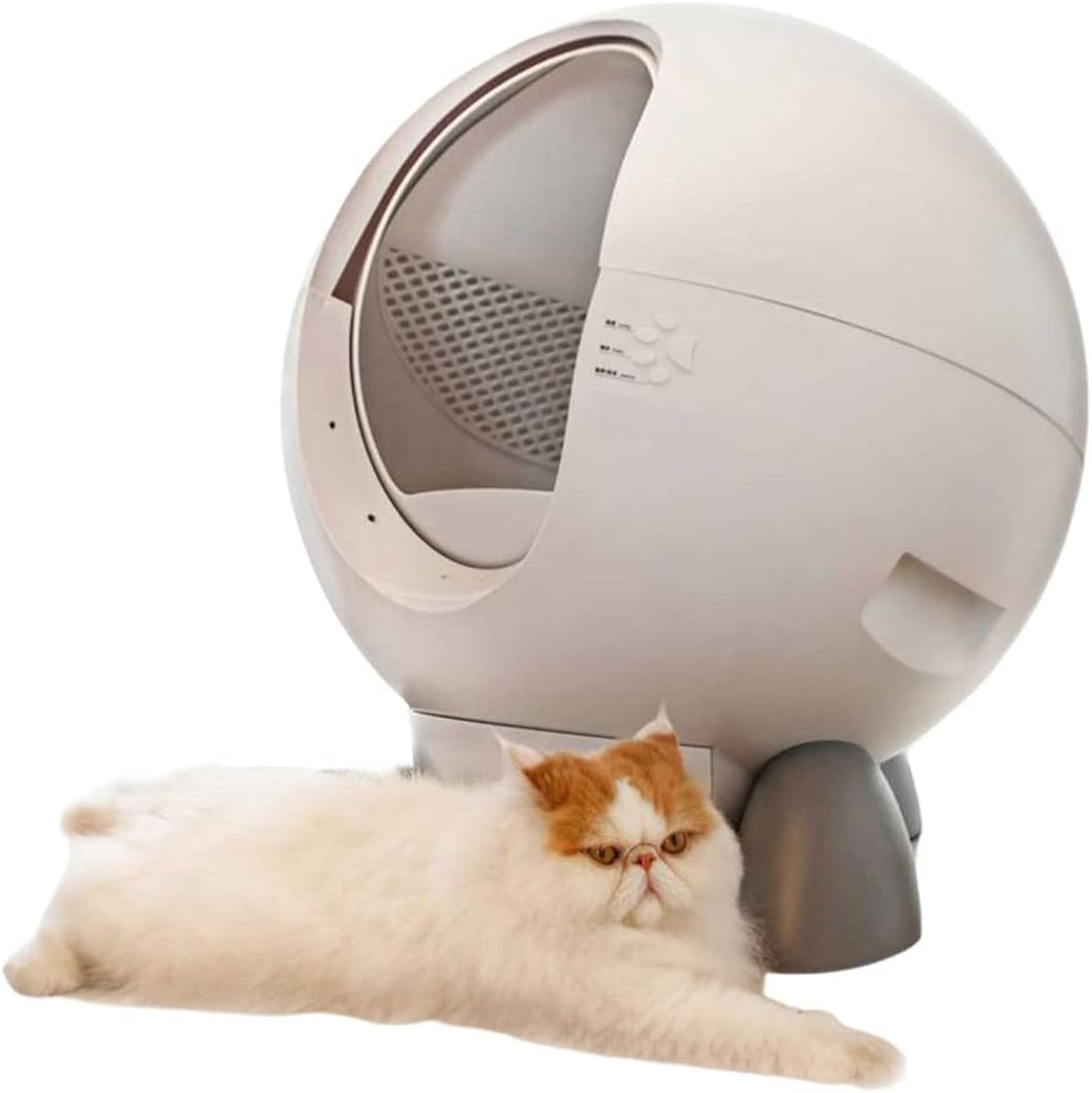 Self Cleaning Cat Litter Tray, Cat Litter Box, Odor Removal/60L Extra-Large Capacity, Smart Automatic Cat Toilet for Multiple Cats, Built-In Camera, Intelligent Identification of Multiple Cats image number 6