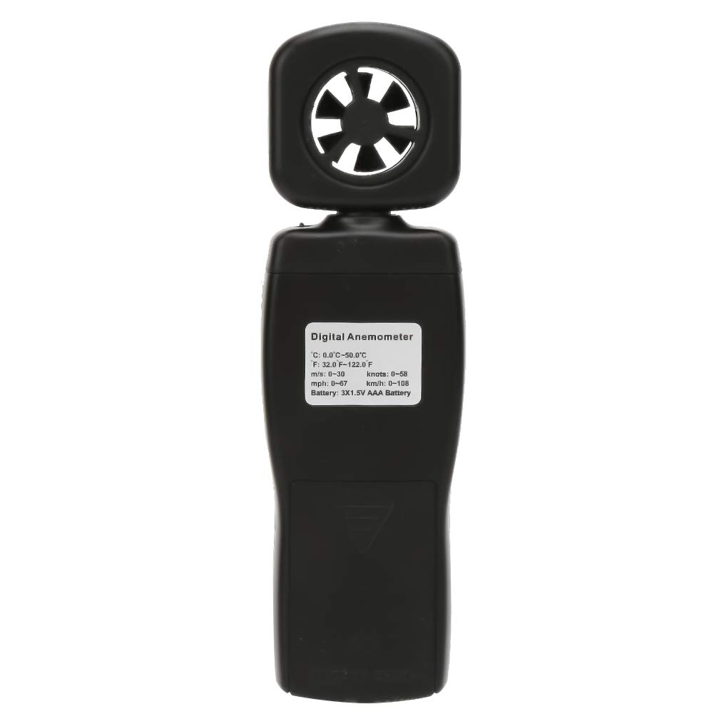 2 in 1 Wind Speed & Temperature Measurement Digital Anemometer AS816 Speed Air Tester Handheld LCD Weather Instruments for Sailing Surfing Fishing, Portable Gauges, image number 1