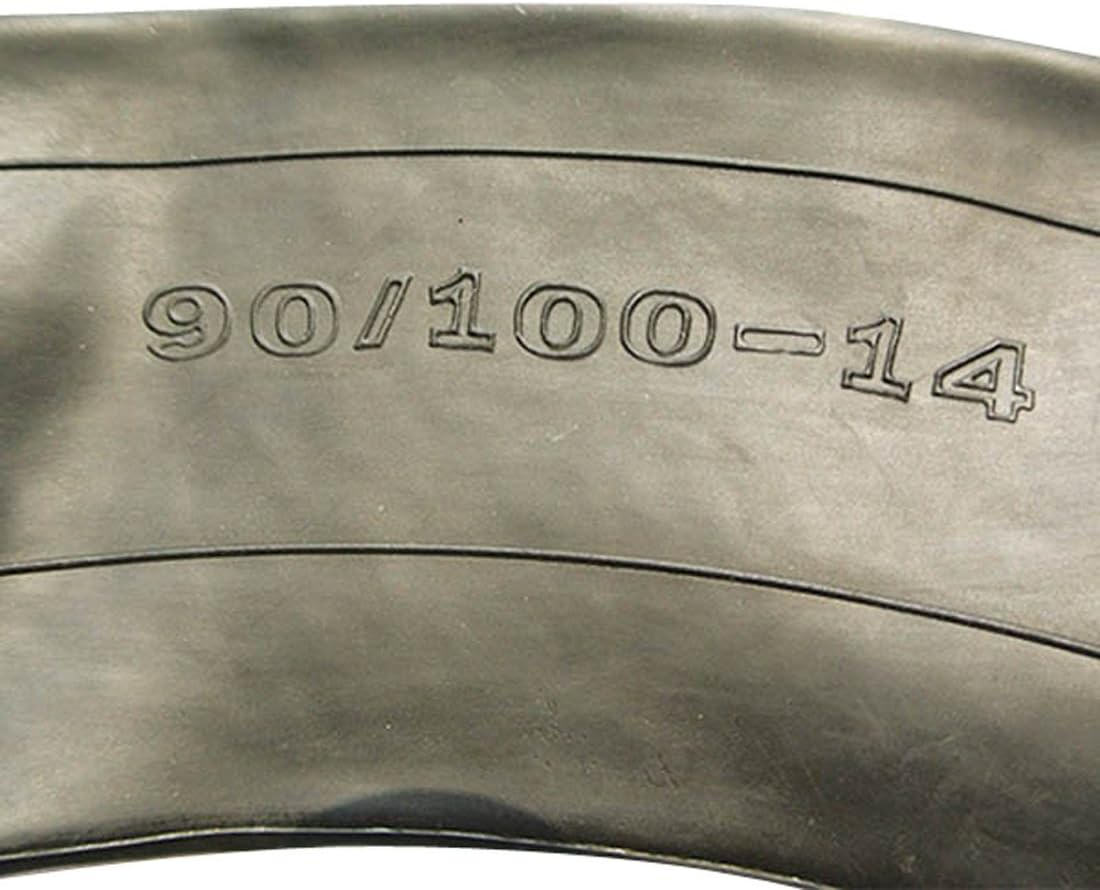 JRL 90/100-14" Inch Rear Inner Tube, Vulcanized Rubber, Motocross/Off-Road Tire Type, 14" Diameter, 90" Section Width, 112 Load Index, Year round Season, Powersports Inner Tubes