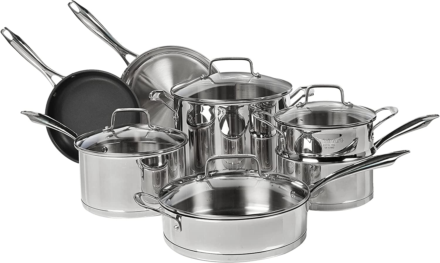 Cuisinart 89-11 11-Piece Professional Stainless Cookware Set image number 3