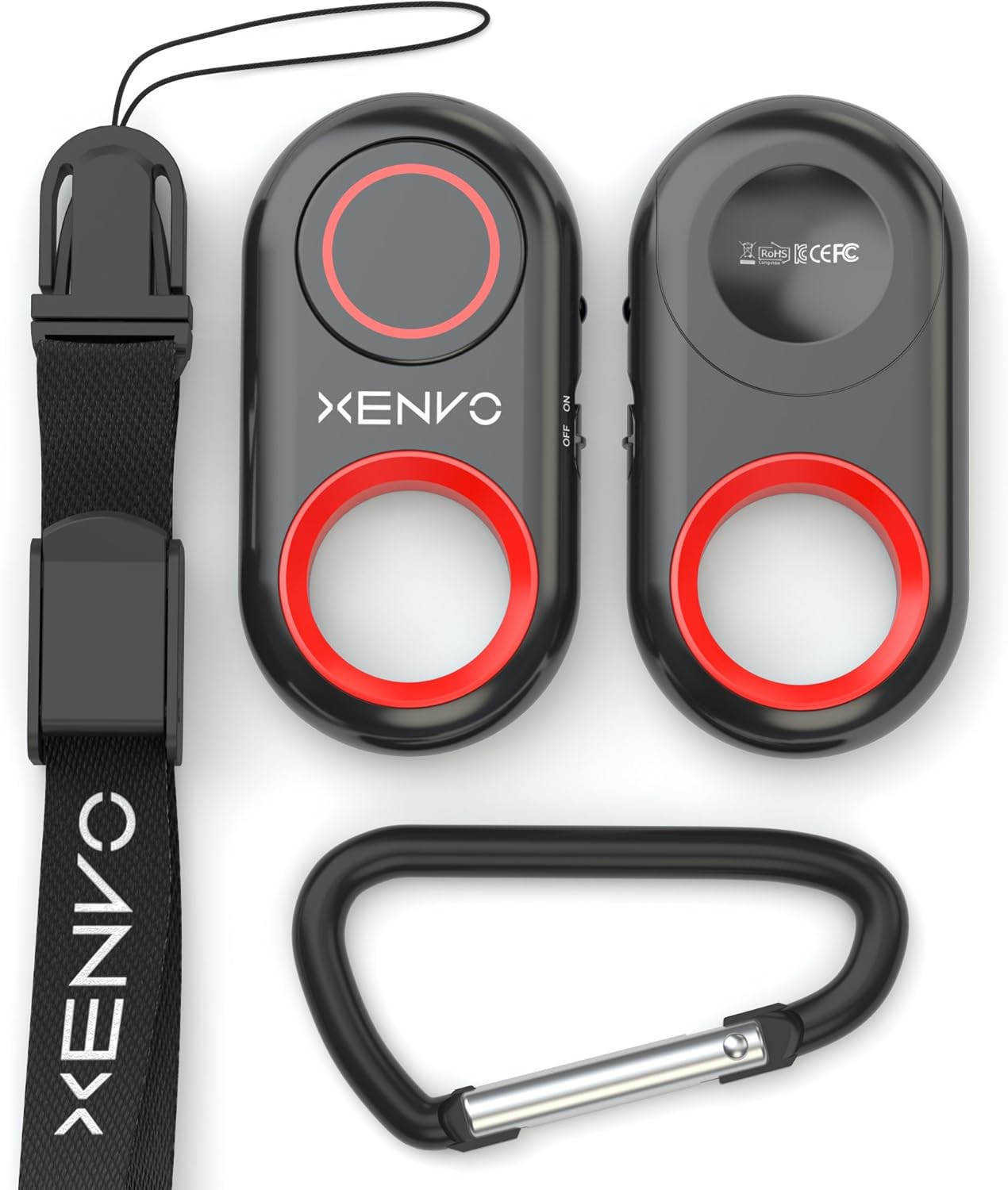 Xenvo Shutterbug - Bluetooth Remote Control Camera Shutter and Wireless Selfie Button Clicker, Compatible with Iphone, Ipad, Android, Samsung, and Google Cell Phones, Smartphones and Tablets Red - White image number 5