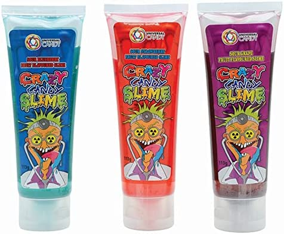 Universal Candy Super Sour Crazy Candy Slime, 12 X 113 Grams image number 2