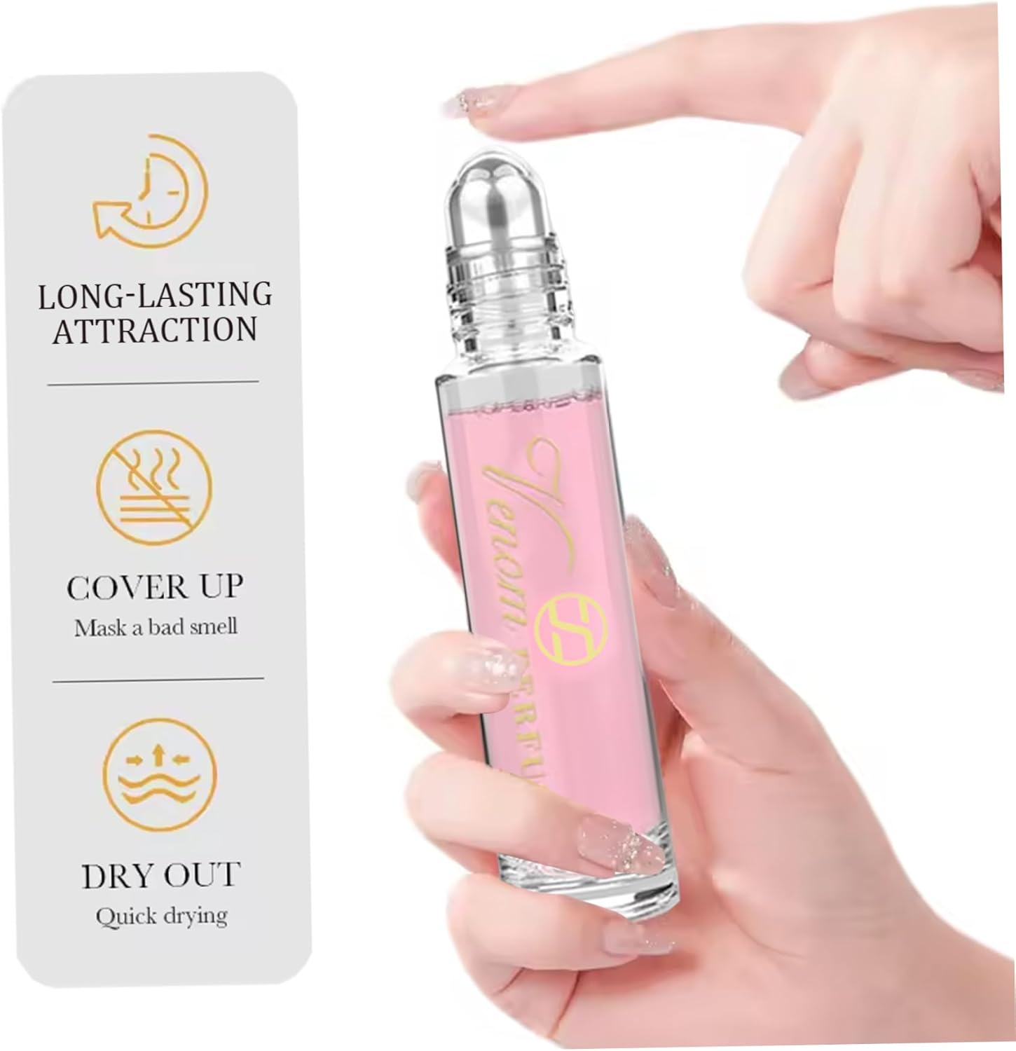 2Pcs Pheromone Perfume for Men & Women, Long-Lasting & Addictive Roll on Perfume, Romantic Fragrances, 10Ml, Oil, Perfumes for Women image number 1