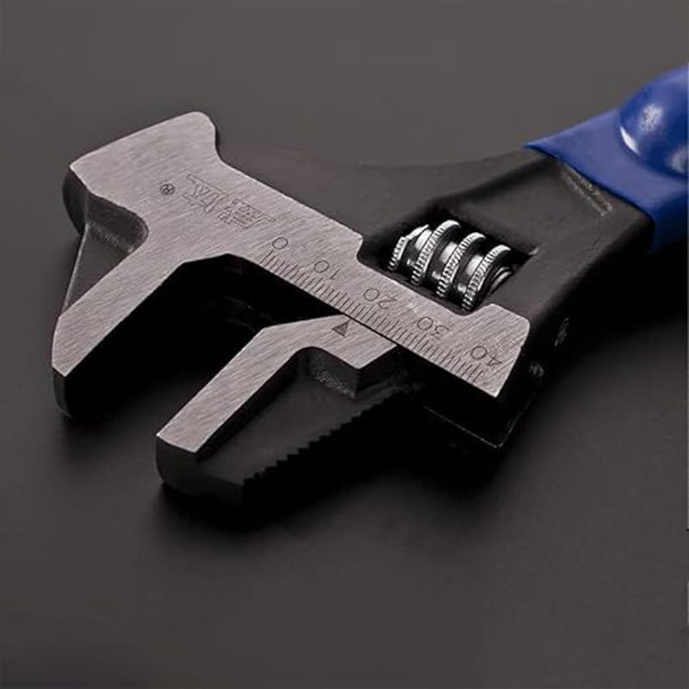 Four in One Multifunctional Adjustable Wrench: Pipe, Percussion and Crowbar Tool image number 4