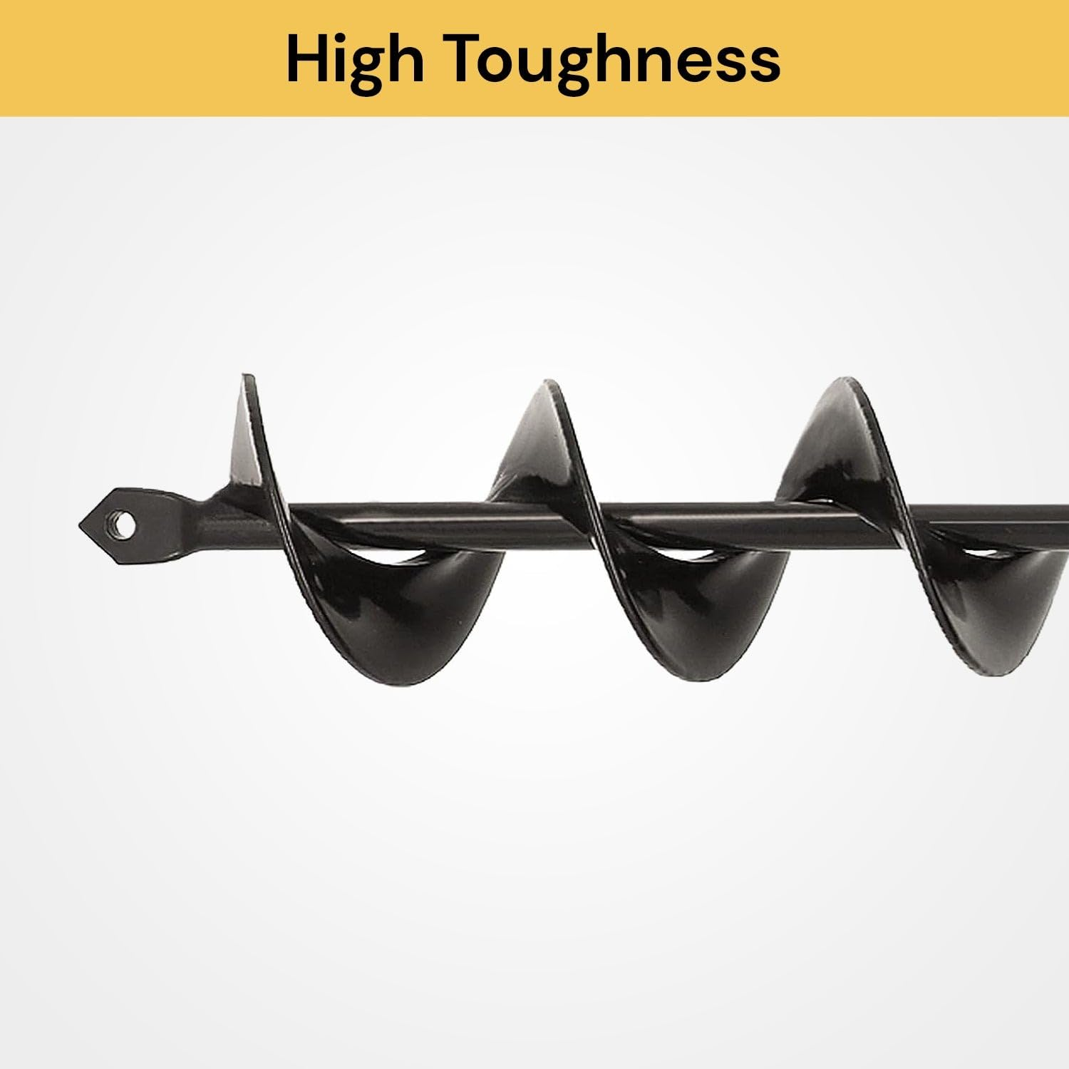 EZONEDEAL Garden Auger Drill Bit for Planting, Bulb Auger for Drill Bit Garden Spiral Flower Planter HEX Shaft Drill Auger for Planting Yard Gardening Bedding Hole Digger Tool (6.6CM X 42CM) image number 6