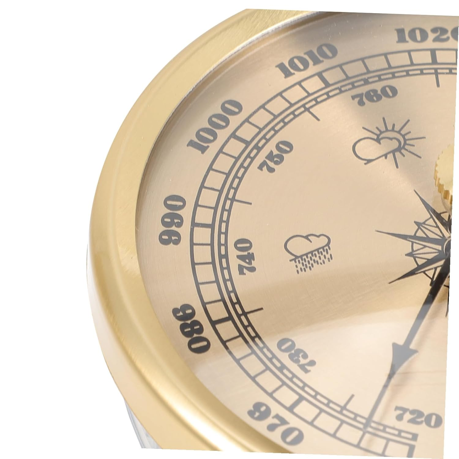 UKCOCO Multifunctional Dial Aneroid Barometer and Indoor Thermometer for Home Use Adjustable Calibration Weather Station Hygrometer Hanging Design