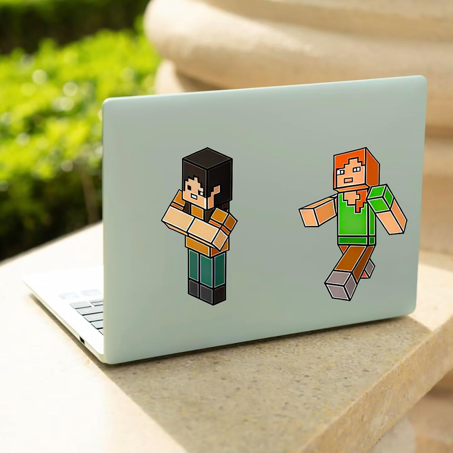 8 Sheets Kids Minecraft Stickers Crafts Activities DIY Minecraft Party Bag Bottle Decorations, Birthday Gifts, Party Favors Make Your Own Stickers for Kids Rewards image number 3