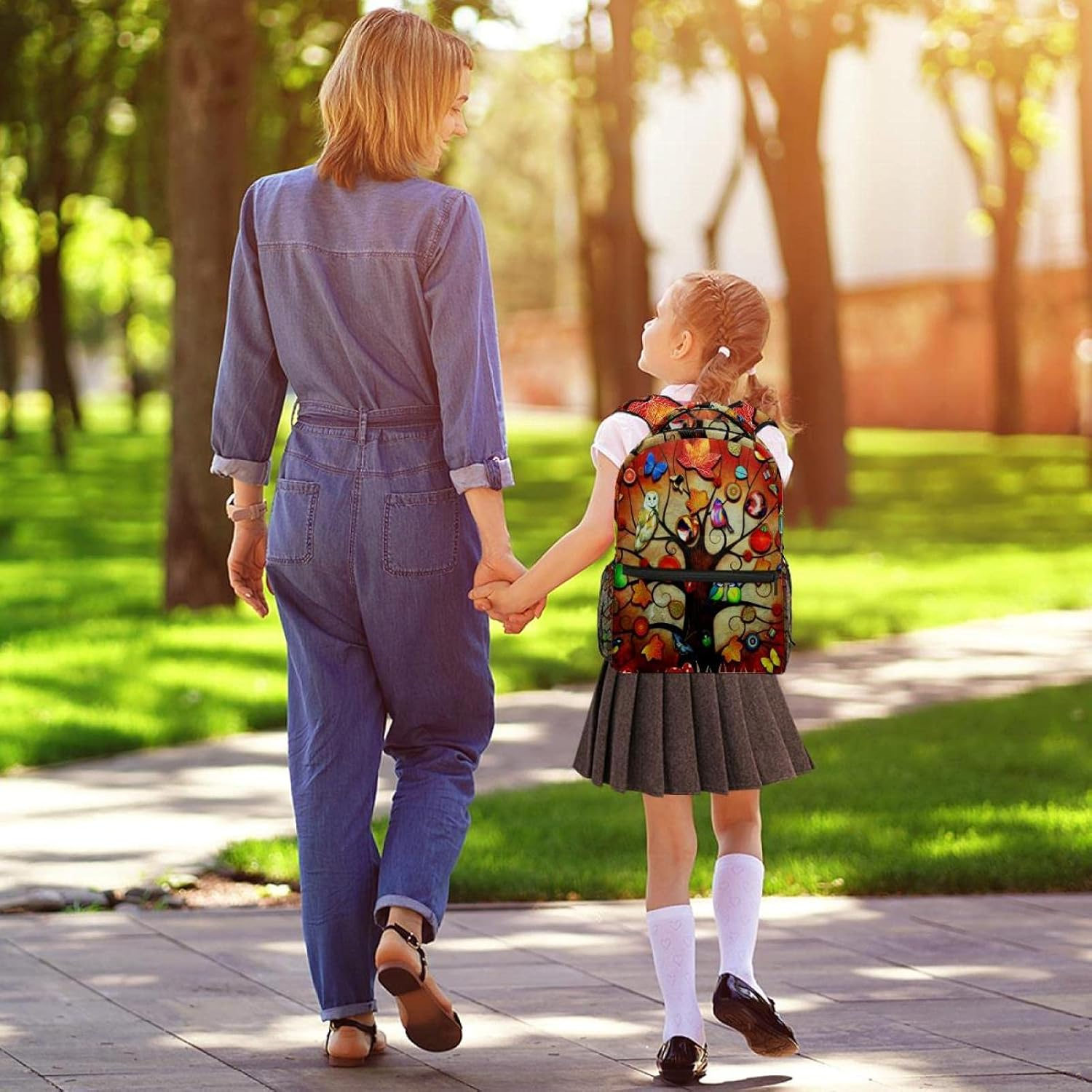 Magic Tree Backpack Students Shoulder Bags Travel Bag College School Tote Backpacks image number 2