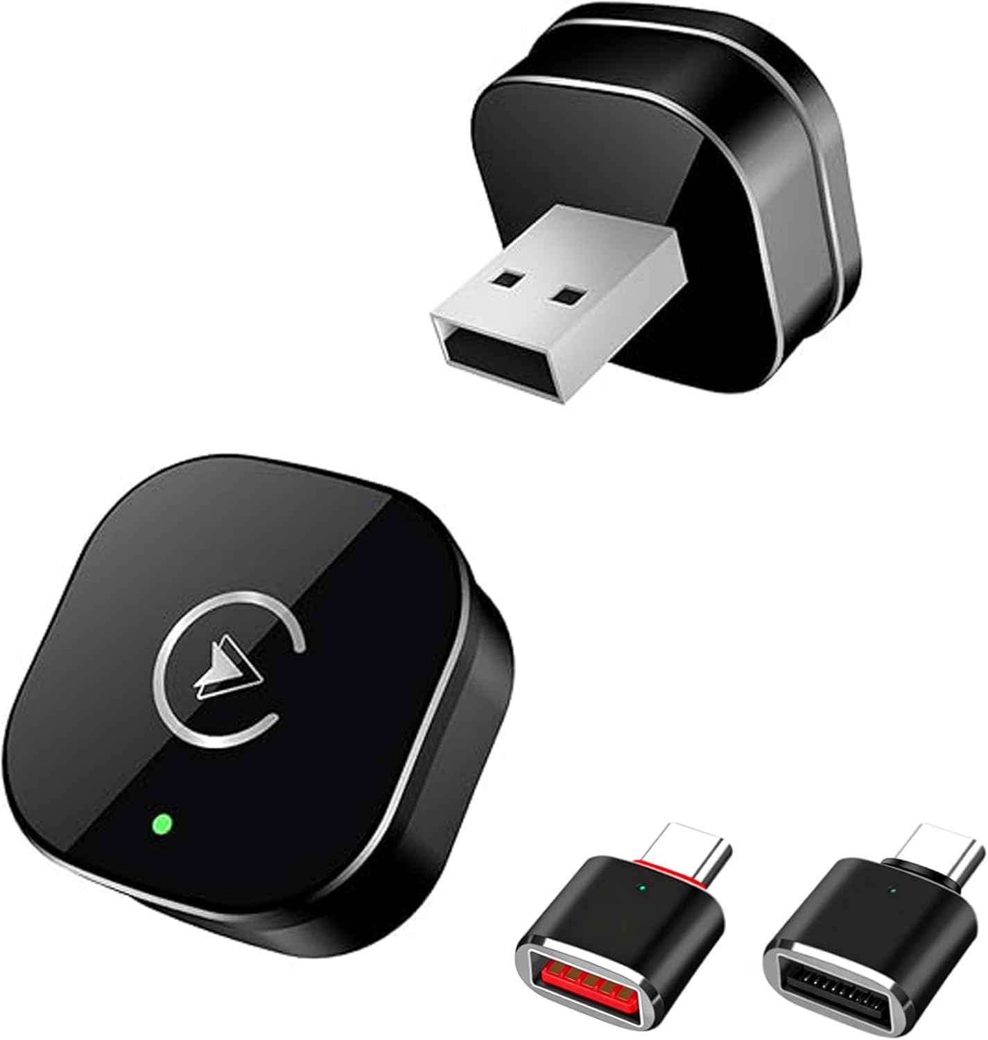 FLYTIN Wireless Carplay Adapter for Iphone, Built-In Car Mini USB Design, Wired Upgrade to Wireless, Split Screen Control, Plug and Play Fast and Stable Connection image number 2