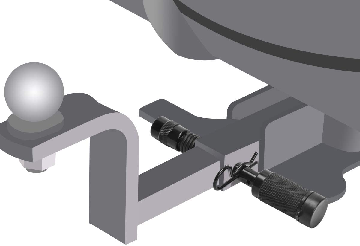 Coolrunner Trailer Hitch Lock Pin Set, 5/8" Extra Long Black Locking Hitch Pin, Heavy Duty Tow Hitch Receiver Lock with Anti-Rattle, Keys, Rubber Cap(5/8" Not Keyed Alike) image number 5
