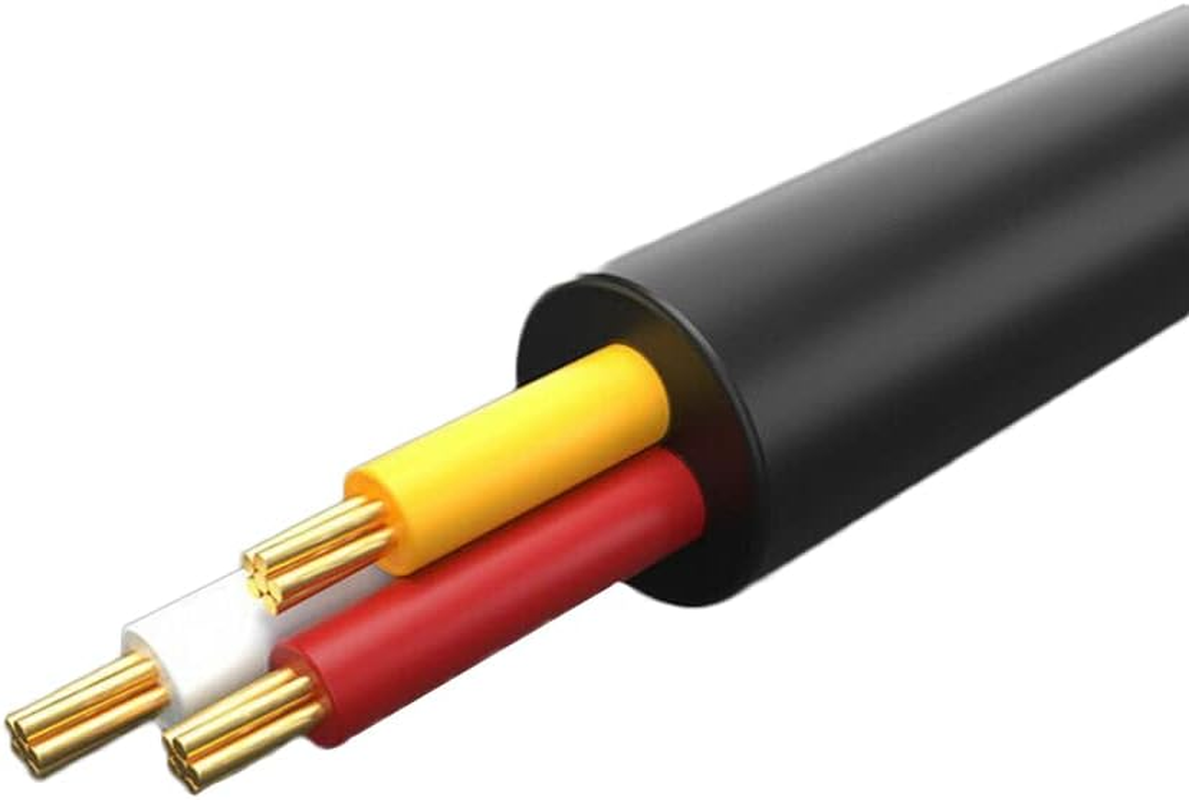 Baceyong 12V Universal Bluetooth 5.0 AUX Receiver for Car MP3 MP5, Black 2RCA Audio Cable Adapter with 50Cm/19.68" Cable Length, Radio Stereo AUX Cable Adapter image number 1