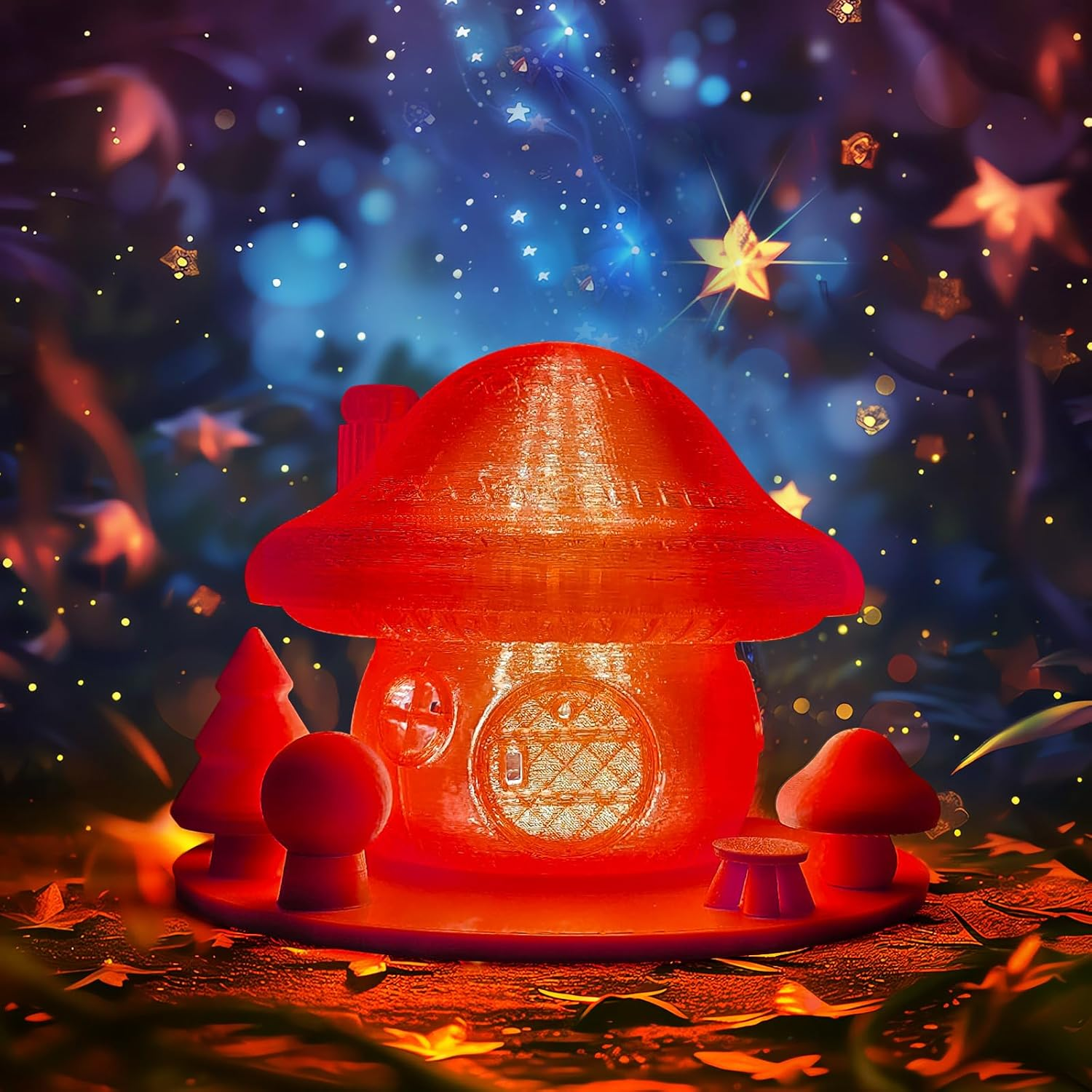 IEMAI Transparent Filament Clear PLA Filament 1.75Mm, High Light Transmittance Clear Red 3D Printer Filament, Transparent PLA Filament 1Kg(2.2Lbs) Spool image number 1