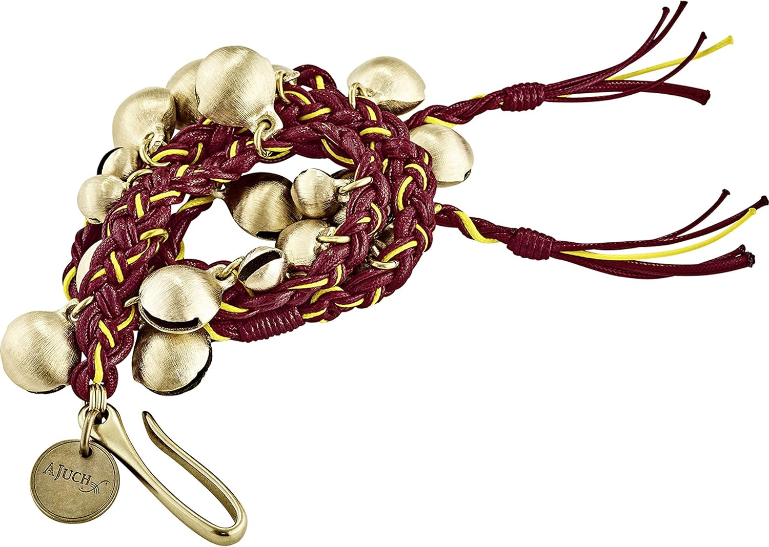 Meinl Percussion Ajuch Bells Medium - Hand Tied Bells with Bag - Musical Instrument, Black (MABM)