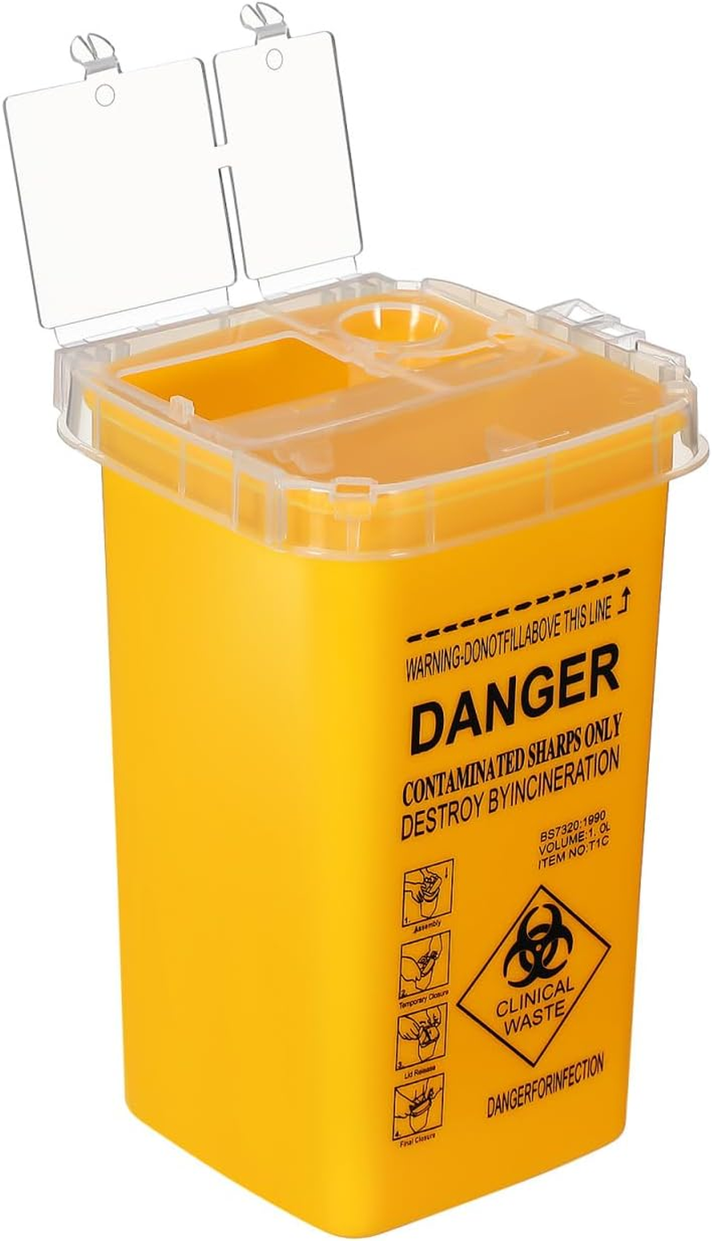 NOLITOY Disposal Bucket Sharps Container Large Capacity Container Sharps Container with Lid image number 5