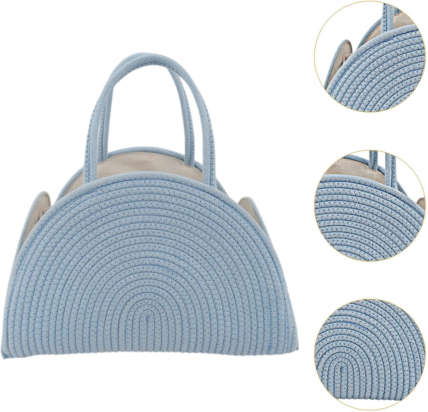 TWTCZOZ Diaper Storage Bag for Toys and Changing Supplies, Blue - Blue image number 4