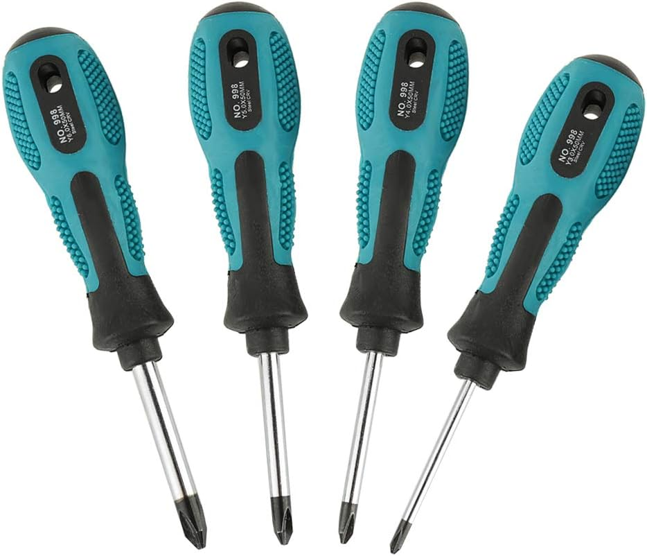 4Pcs Y Type Screwdriver Set Y3 Y4 Y5 Y6 Magnetic Point Tri Screwdriver Multi Function Home Improvement Craft Repair Tools Soft Ergonomic Handle image number 5
