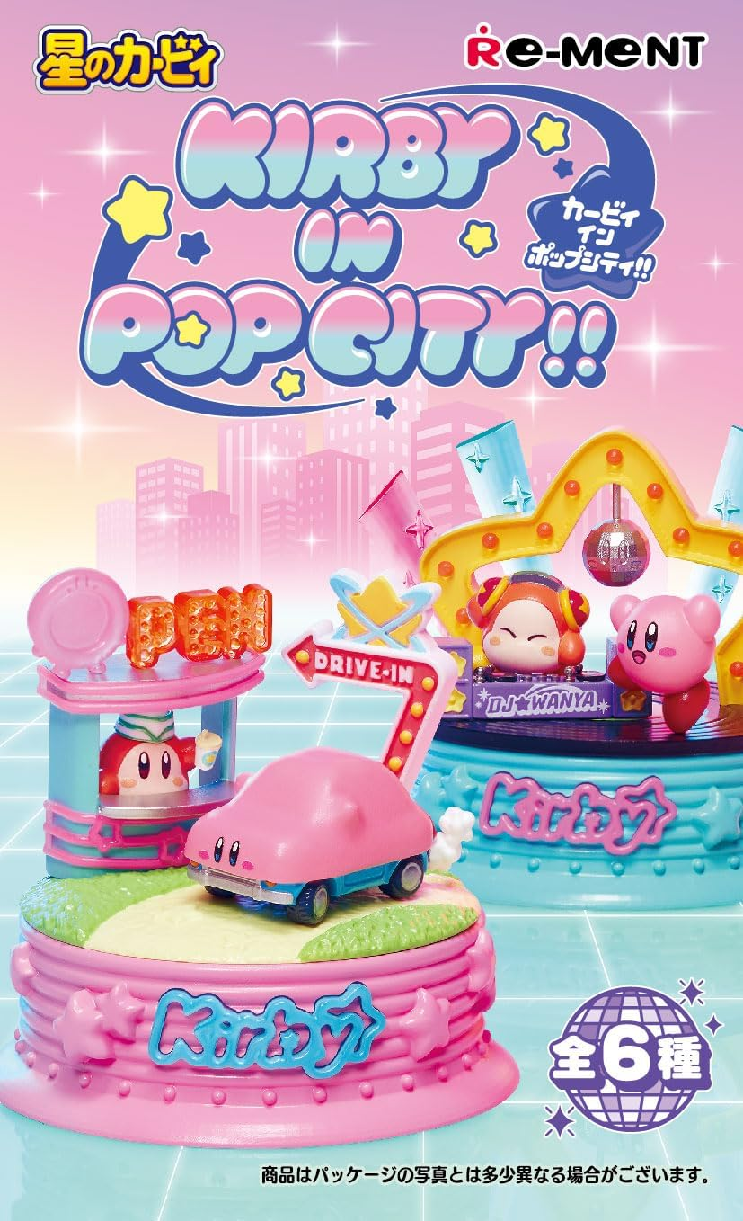 Re-Ment Kirby in Pop City!! Box Approx. H 4.5 X W 2.8 X D 2.8 Inches (115 X 70 X 70 Mm), Made of PVC and ABS image number 2