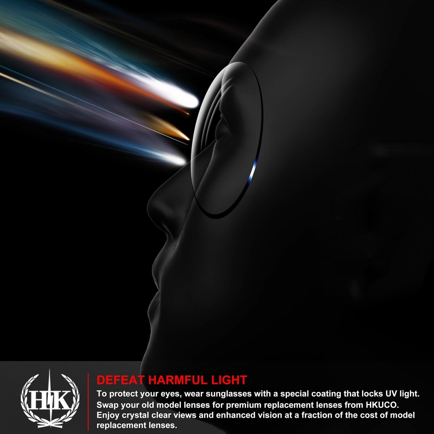 Hkuco plus Replacement Lenses for Oakley Offshoot Sunglasses Black Polarized image number 1