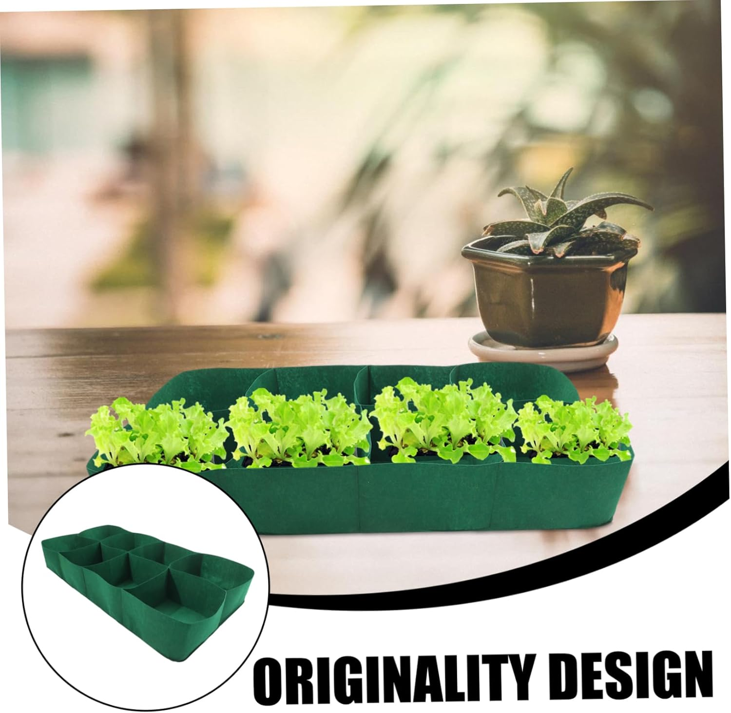 Toddmomy Felt Garden Bed Planting Holder Grow Bags for Vegetables and Herbs Nonwoven Breathable Design for Healthy Root Growth
