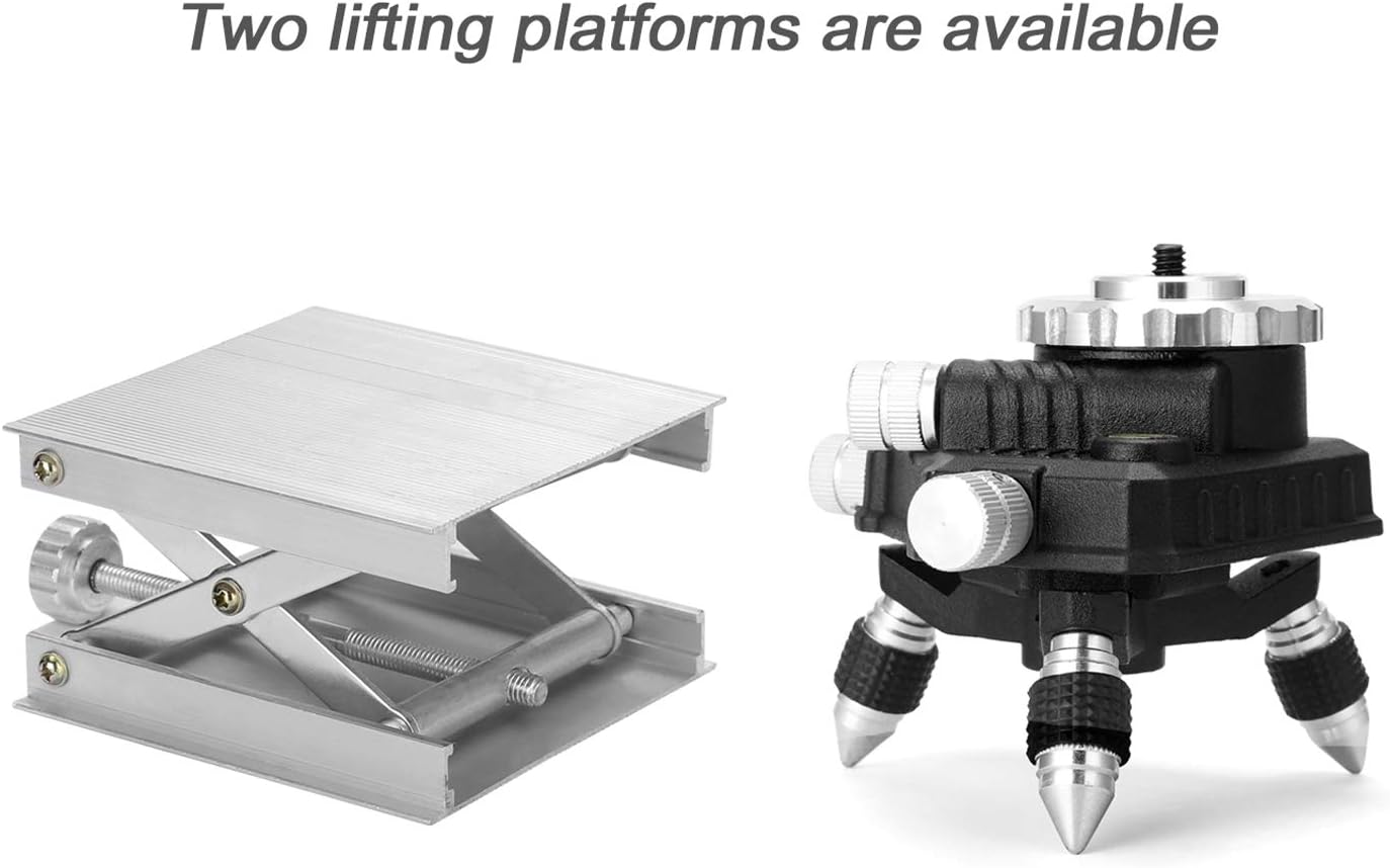 Aluminum Alloy Laser Level Lifting Platform Bracket Leveling Machine Lift Stand 62Mm Height Adjustable image number 3