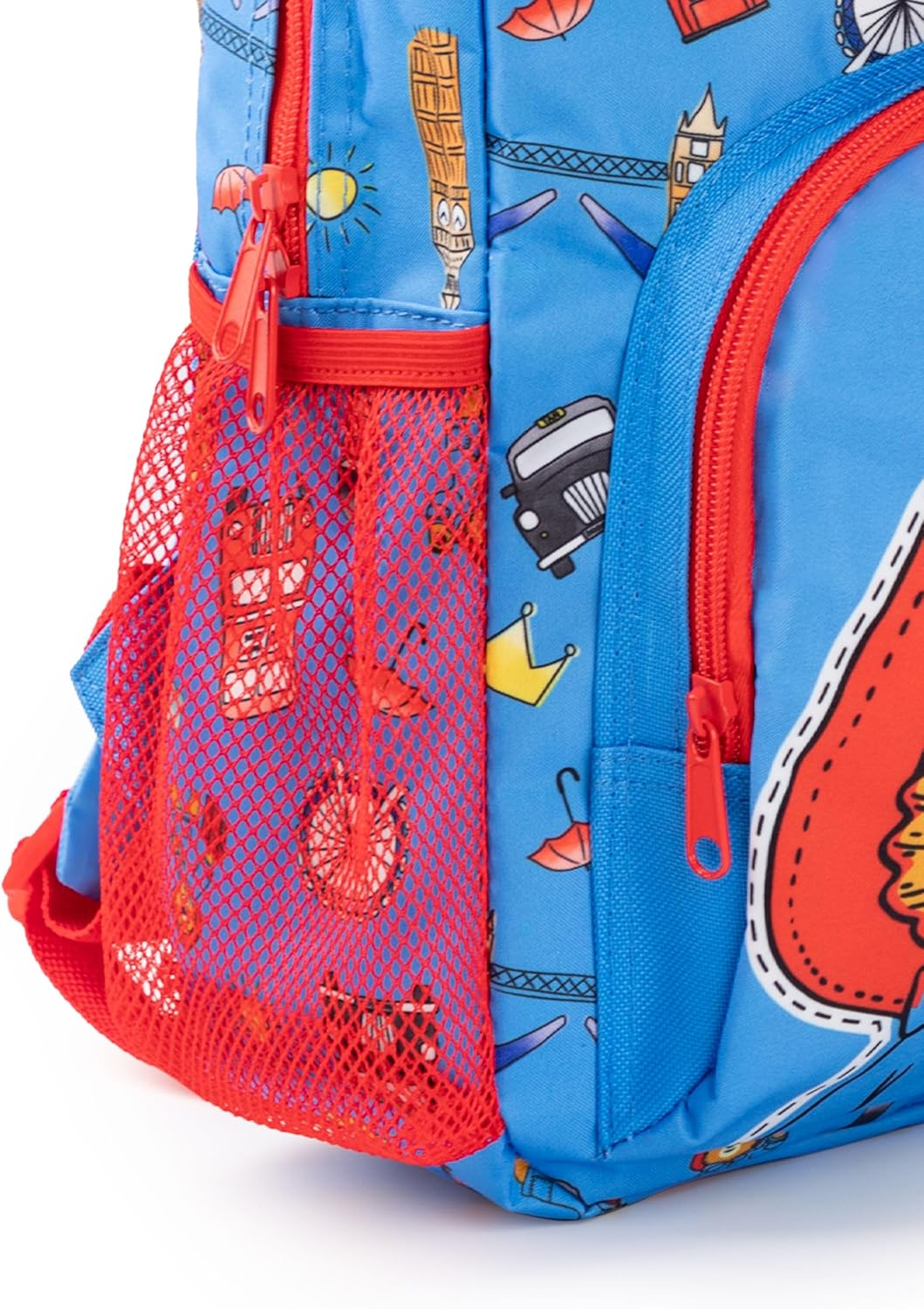 Paddington Bear Boys Backpack | Blue & Red Rucksack with Adjustable Straps | British Character Practical & Organised Luggage Sports School Bag for Kids | Movie Series Merchandise Gift, Blue, One Size image number 2