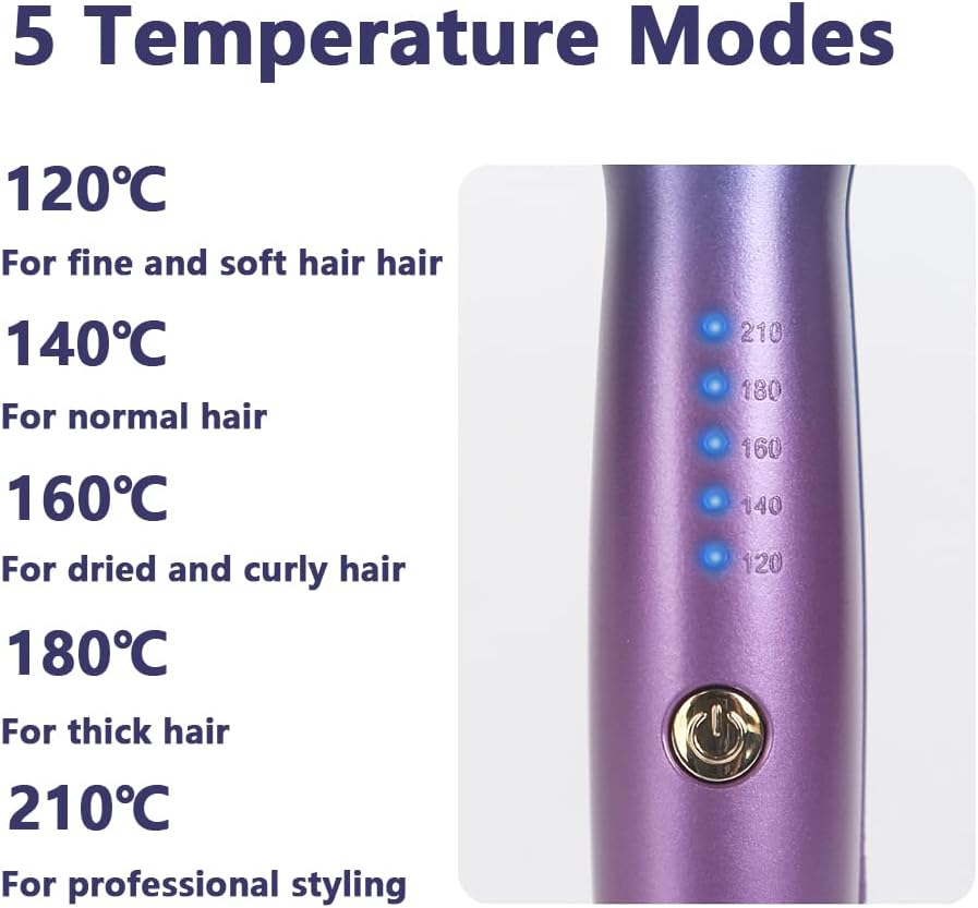 TOHUAN 16Mm 3 Barrels Hair Waver Curling Iron Wand Eggroll Adjustable Temperature Ceramic Wave Hair Curler Iron Curly Crimper Tools image number 2
