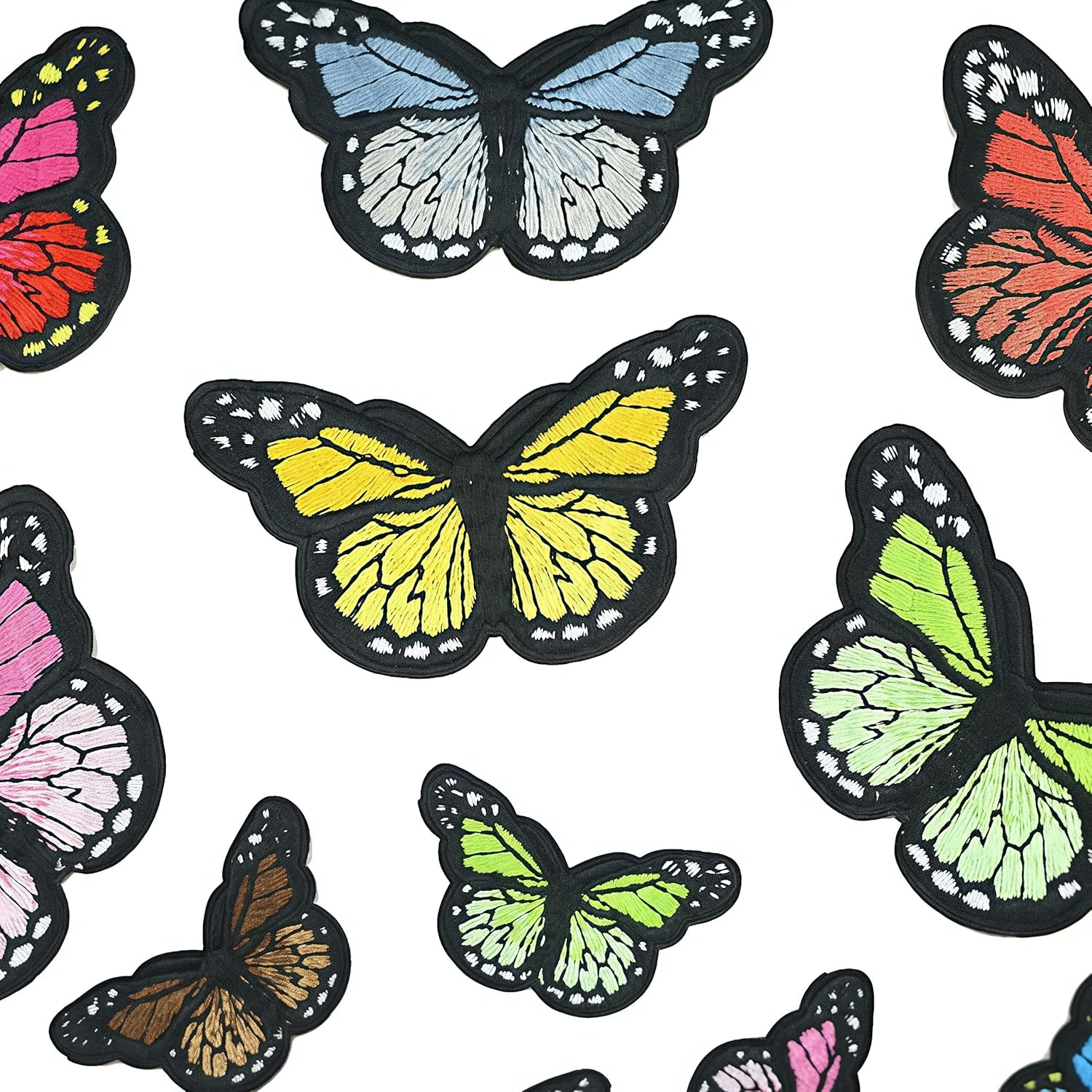 27 Pcs Butterfly Embroidered,Clothing Butterfly Suits of Different Sizes Patches Set,Cute Decoration Embroidered Patches for Clothing Jackets Backpacks Jeans Hats Bags DIY