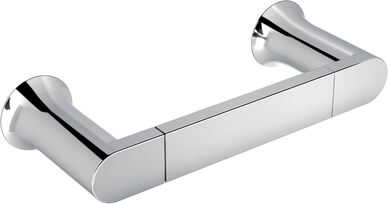 Moen Genta Chrome Modern Double Post Bathroom Hand Towel Bar, BH3886CH