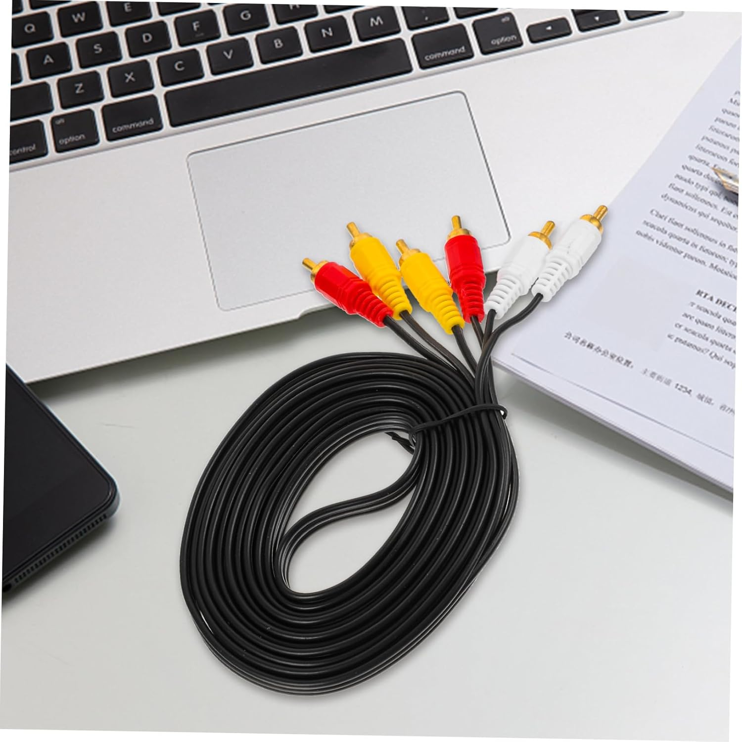 TEHAUX Av Cable Male to Male Wire for Tv DVD Vcd Box Stable Audio Video Transmission Replacement Cord for Home Entertainment Systems image number 5