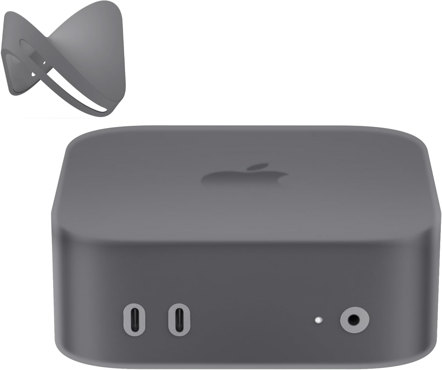 Computer Host Silicone Case for Mac Mini M4/M4 Pro Drop-Proof Cover 2024 New Shell Protector Precise Cutout Shock Resistant Protection