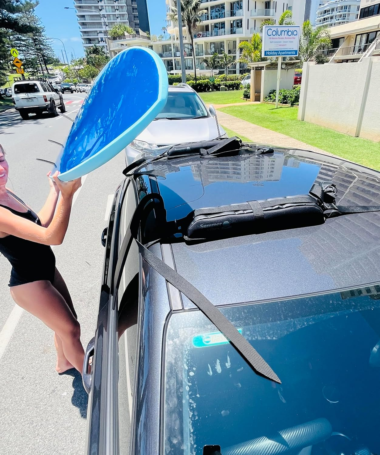 Summer Vibes Soft Roof Surf Racks - Double Side