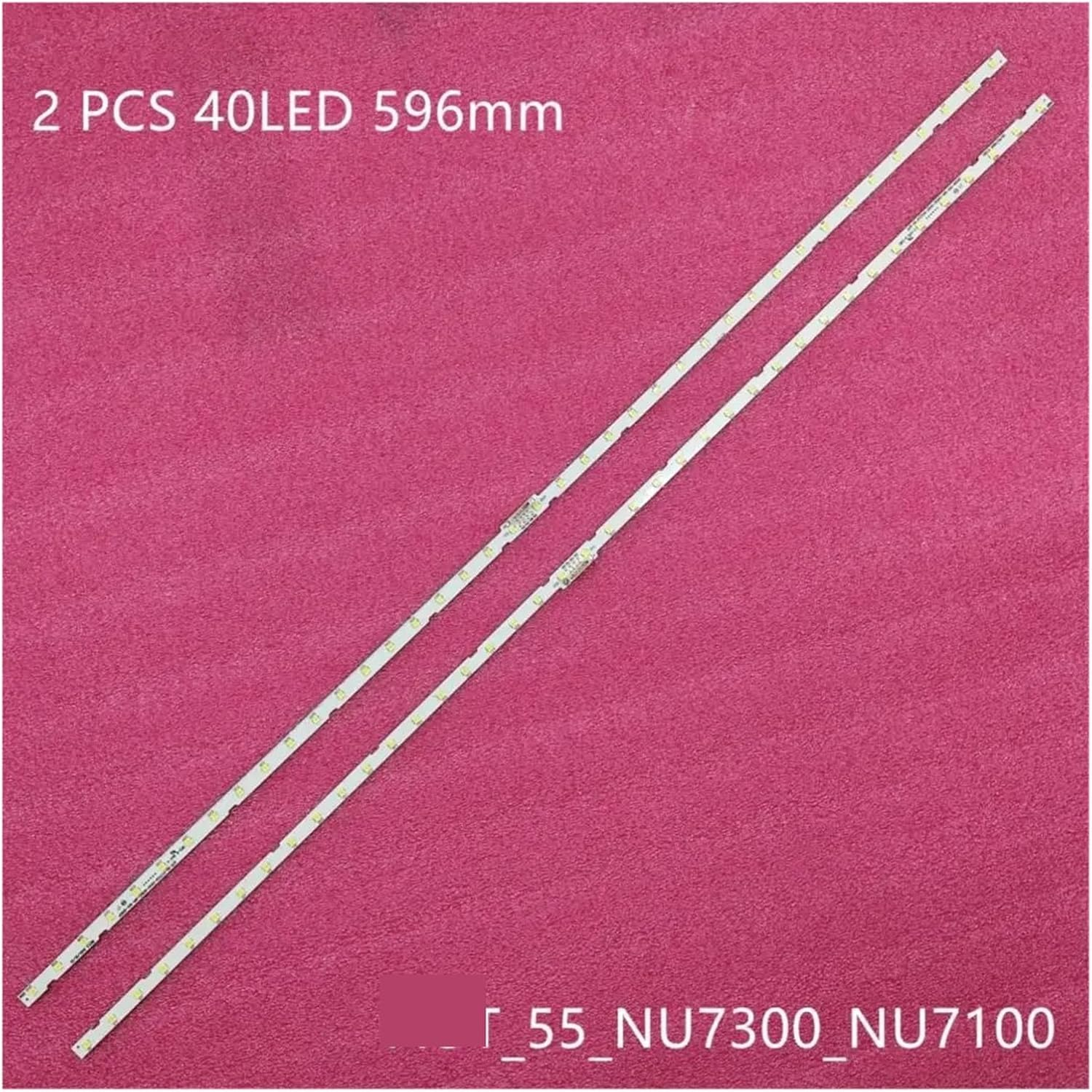 LED Backlight Strip 40 LED for 55"TV UN55NU7175 UN55NU7300F UE55NU7105 A.-OT_55_NU7300_NU7100 BN96-45913A BN61-15485A (Color : 2 Pieces) image number 2