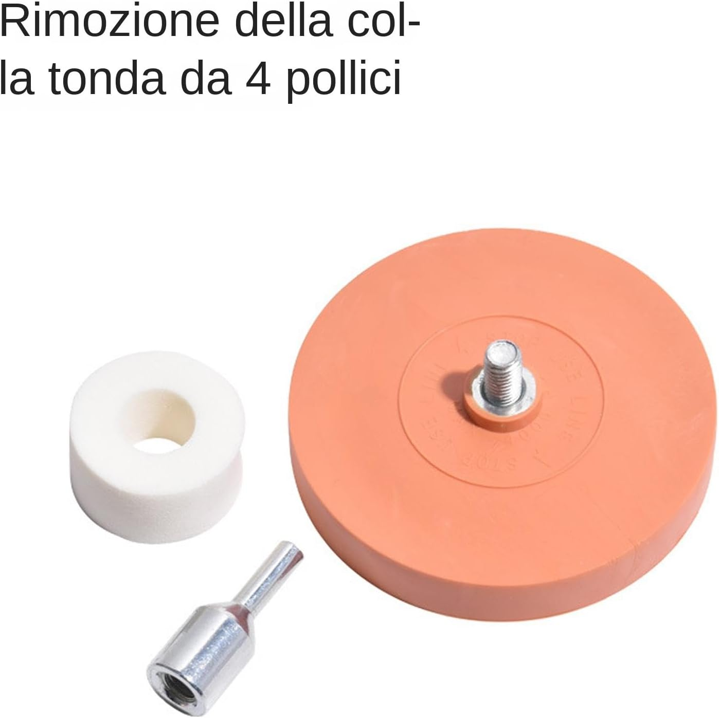 Decal Rubber Wheel, Adhesive Removal Wheel, 4 Inch Rubber Wheel for Drill | Decal Removal Tool, Glue Remover for Body Stickers, Rimu image number 6